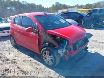 2014 Chevrolet SPARK LS Auto, красный — VIN KL8CB6S91EC469330, IAAI