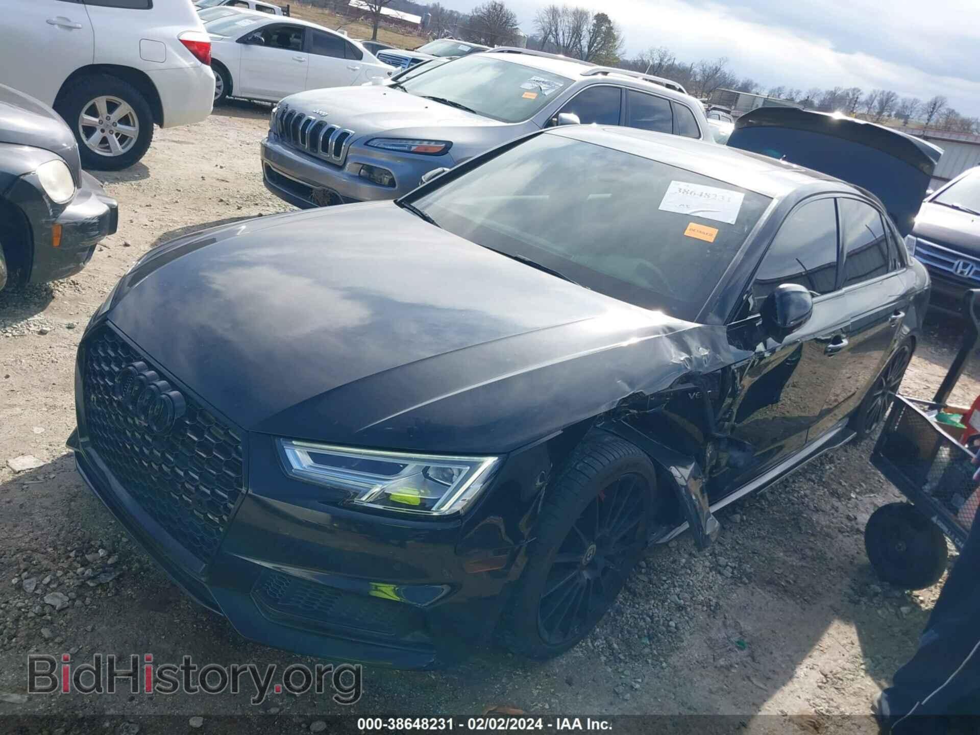 2018 AUDI S4 - VIN: WAUB4AF44JA104254 - Фото 2