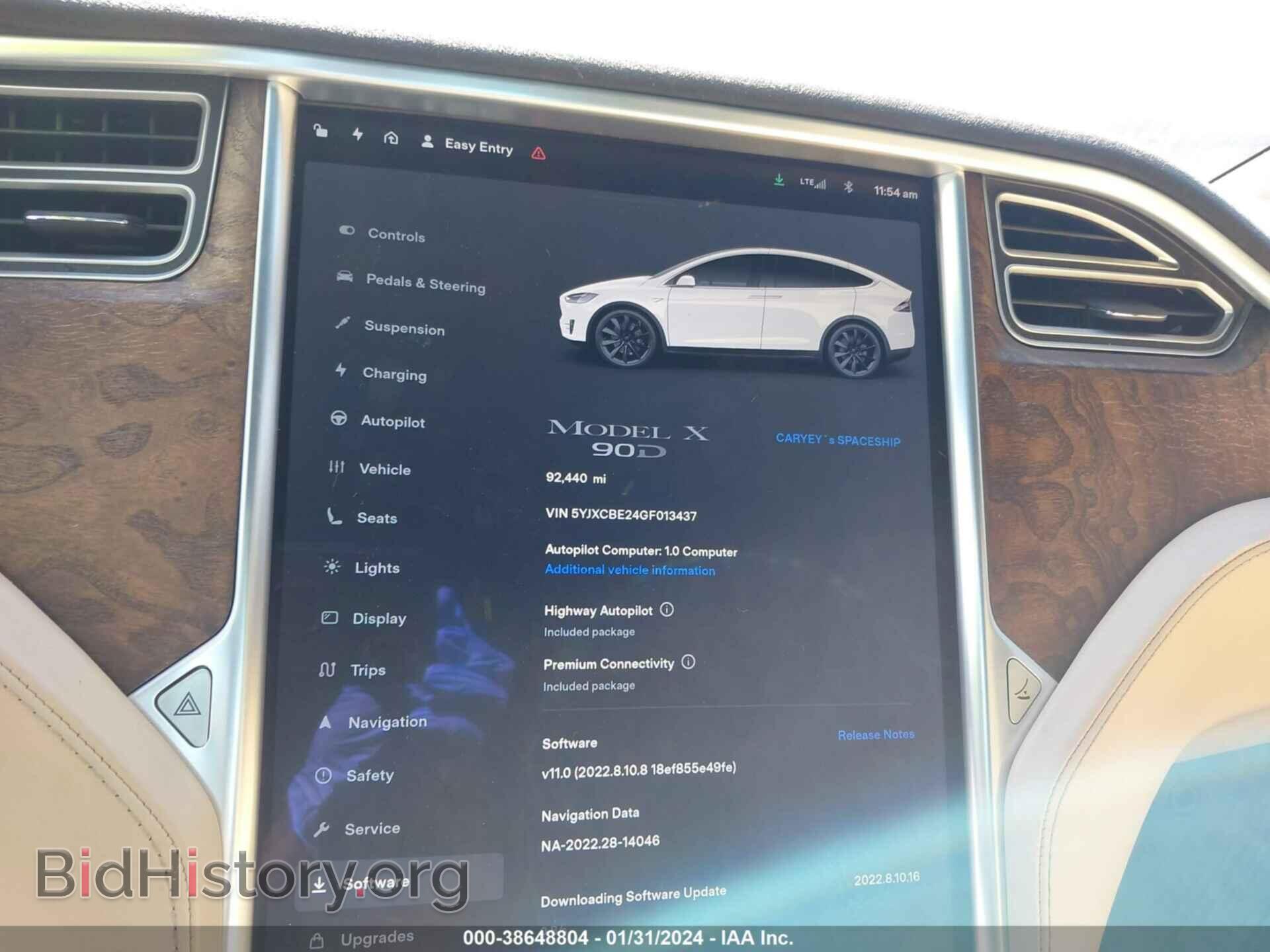 2016 TESLA MODEL X - VIN: 5YJXCBE24GF013437 - Photo 7