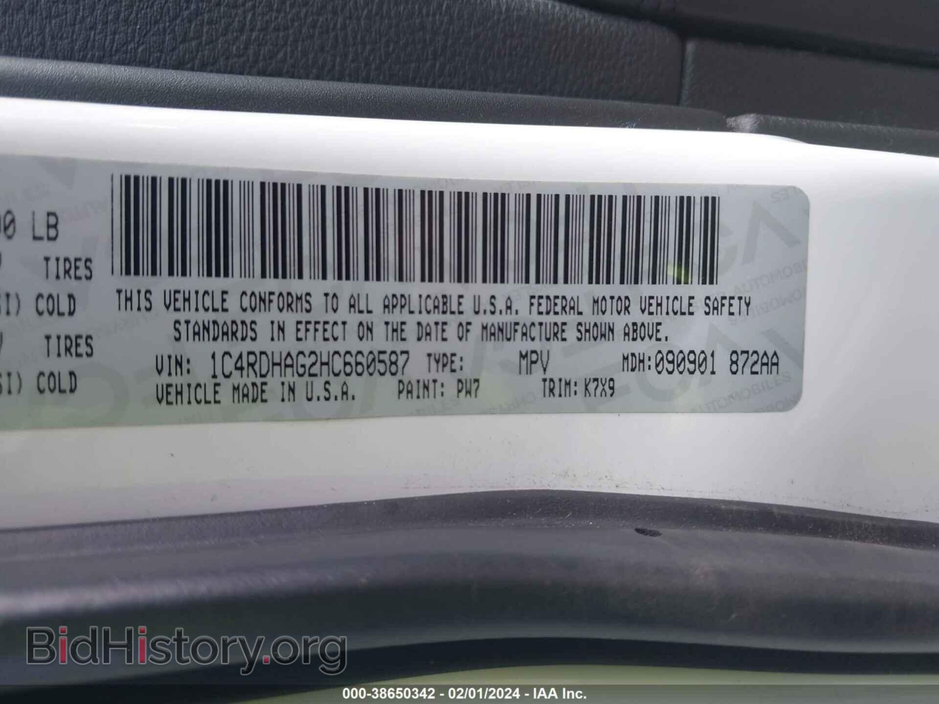 2017 DODGE DURANGO - VIN: 1C4RDHAG2HC660587 - Photo 9