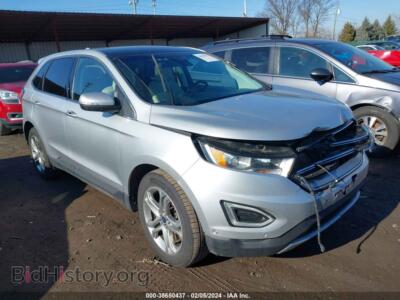 2015 Ford EDGE Titanium, серебристый — VIN 2FMPK4K87FBC16854, IAAI