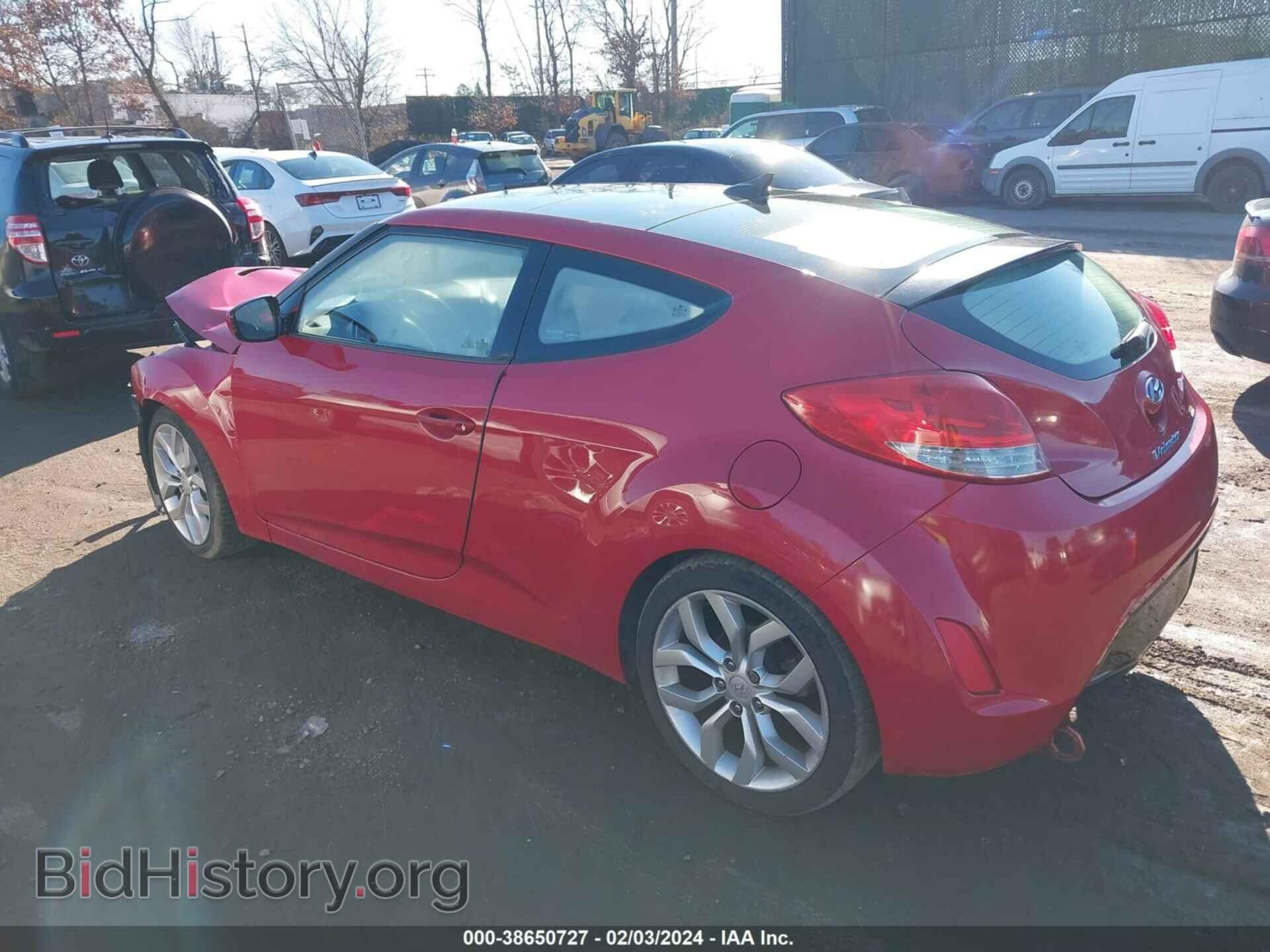 2012 HYUNDAI VELOSTER - VIN: KMHTC6AD3CU044642 - Фото 3
