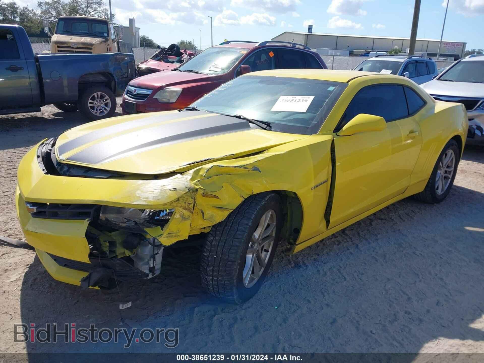 2014 CHEVROLET CAMARO - VIN: 2G1FA1E37E9158454 - Фото 2