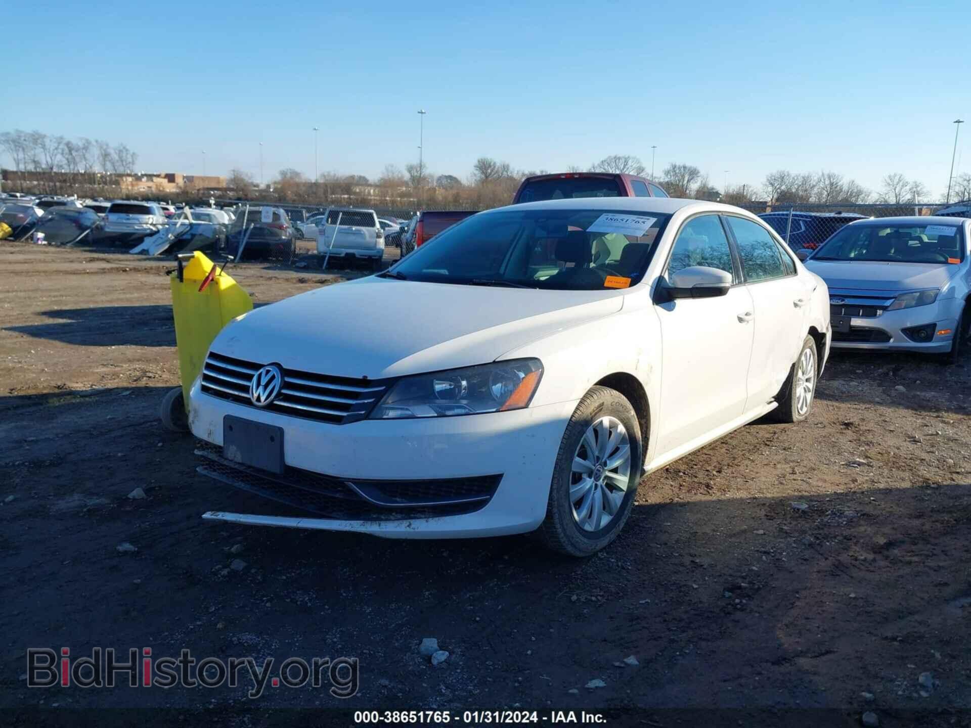 2013 VOLKSWAGEN PASSAT - VIN: 1VWAP7A34DC102727 - Фото 2