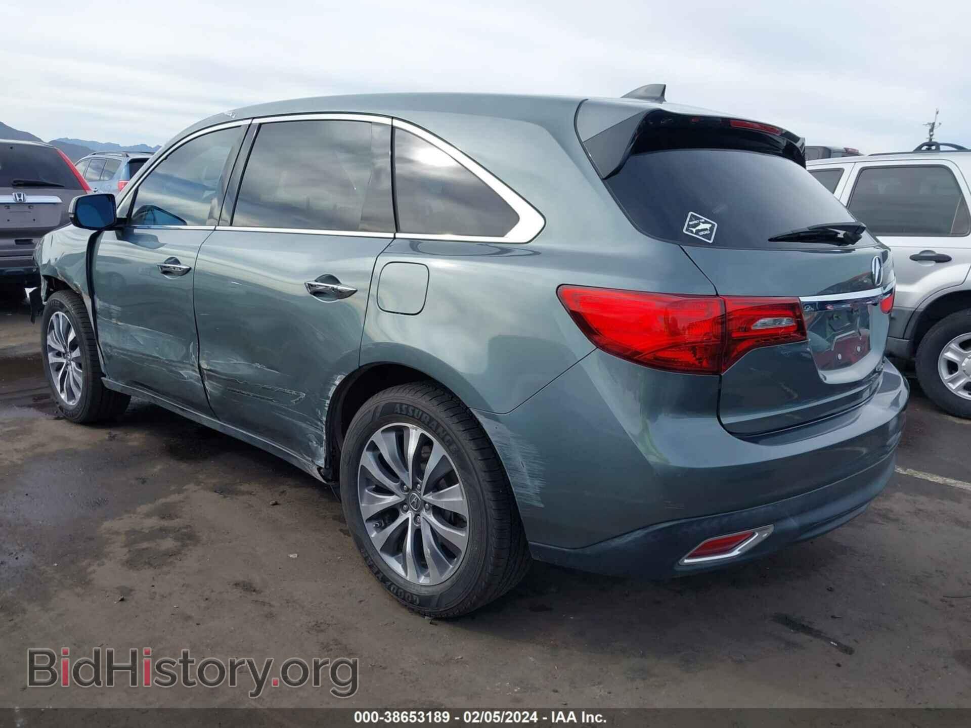 2014 ACURA MDX - VIN: 5FRYD3H46EB016436 - Фото 3