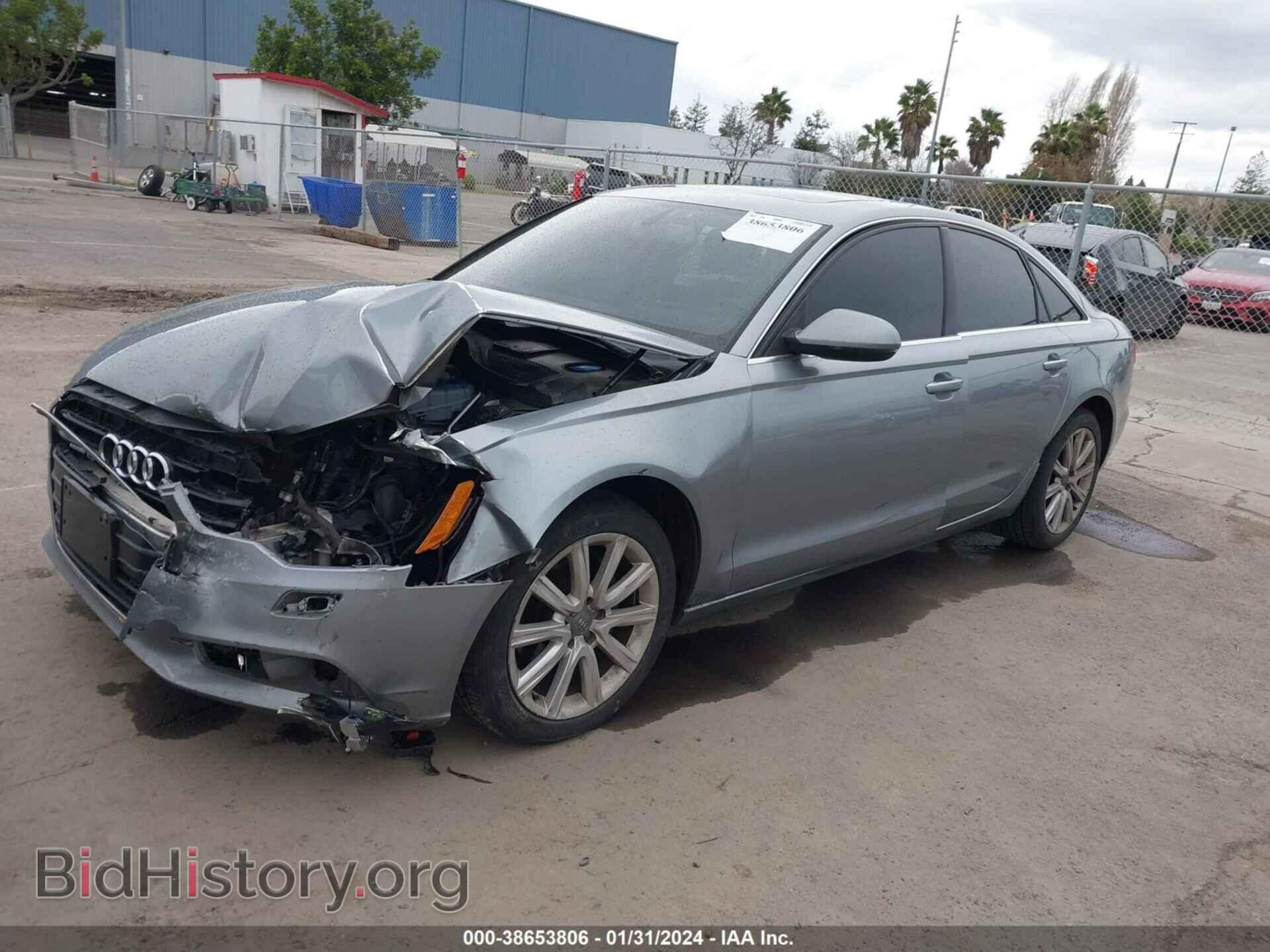 2013 AUDI A6 - VIN: WAUGFAFC3DN079237 - Фото 2
