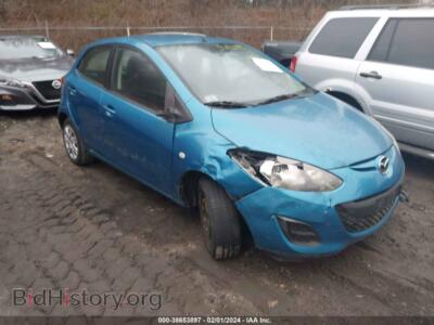 2012 Mazda MAZDA2 Sport, blue — VIN JM1DE1KZ7C0133248, IAAI