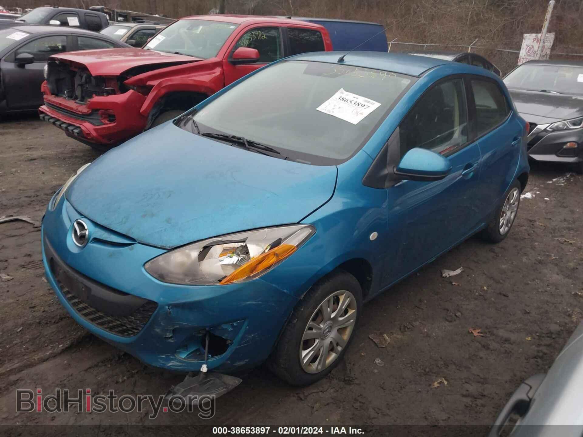 2012 MAZDA MAZDA2 - VIN: JM1DE1KZ7C0133248 - Фото 2