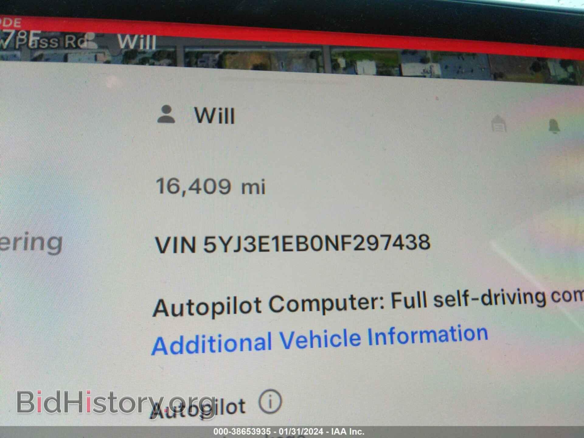 2022 TESLA MODEL 3 - VIN: 5YJ3E1EB0NF297438 - Фото 9