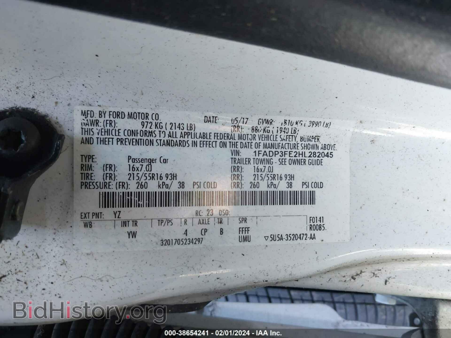 2017 FORD FOCUS - VIN: 1FADP3FE2HL282045 - Photo 9