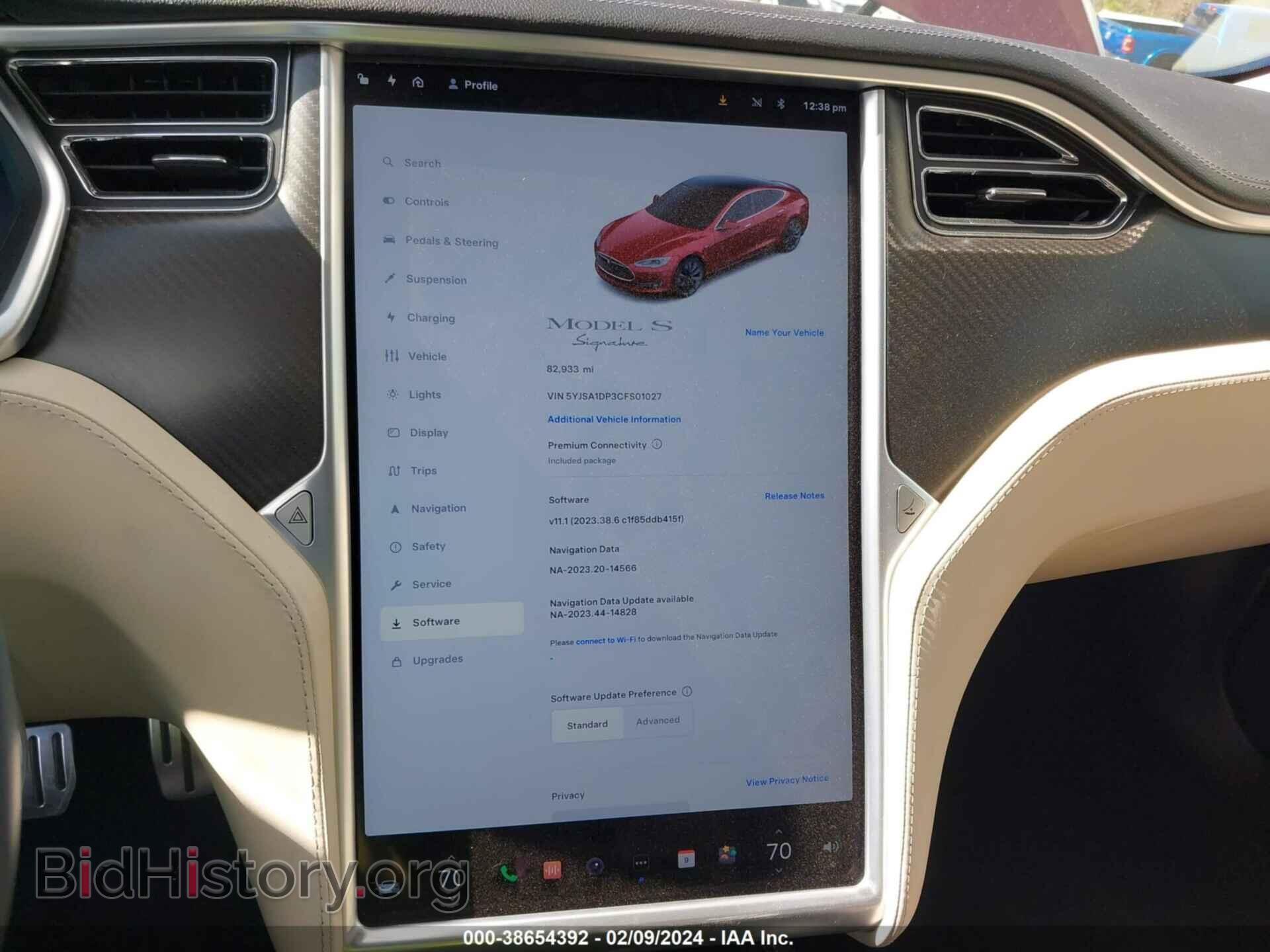 2012 TESLA MODEL S - VIN: 5YJSA1DP3CFS01027 - Photo 19