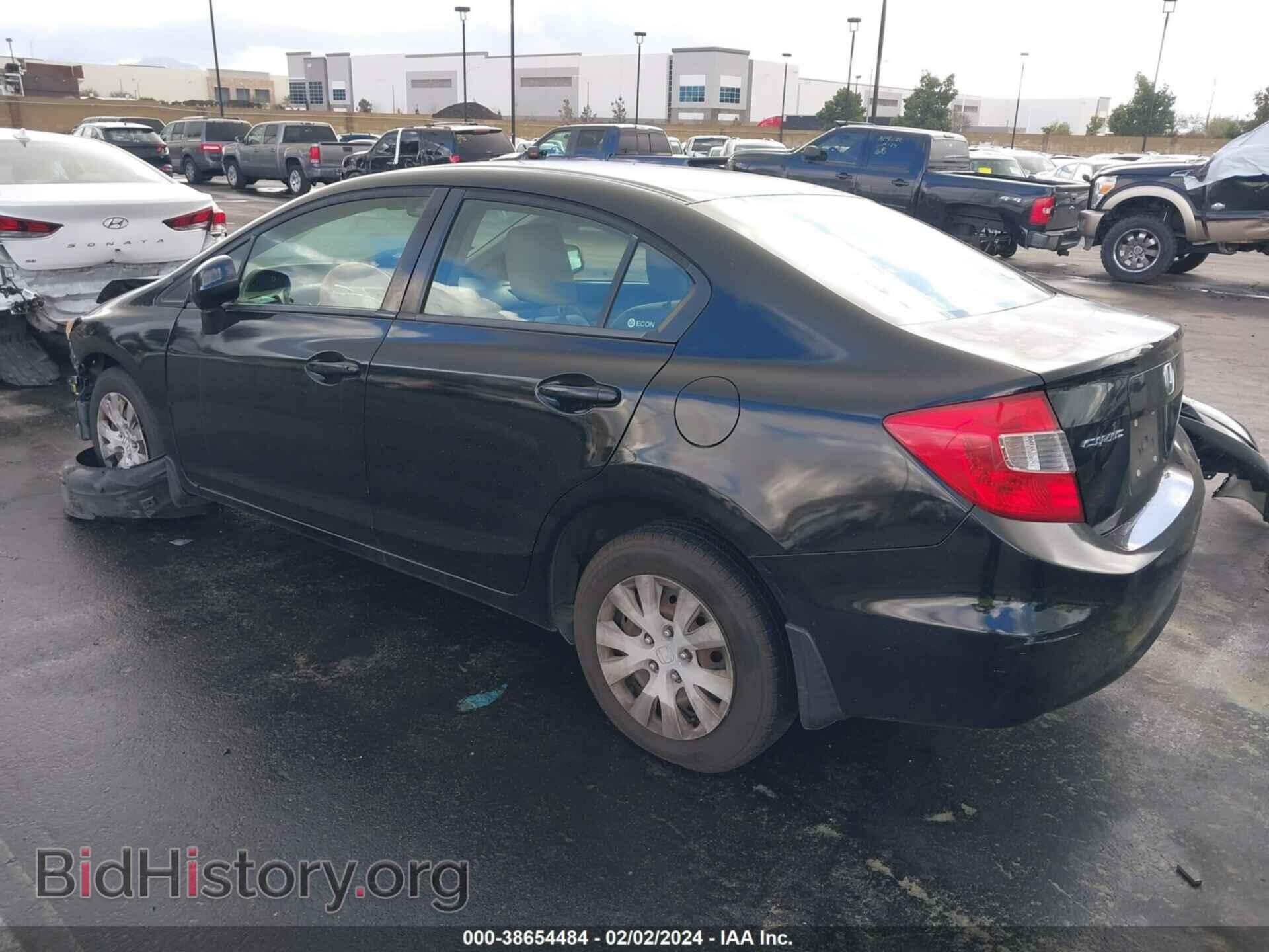 2012 HONDA CIVIC - VIN: JHMFB2F54CS005597 - Photo 3