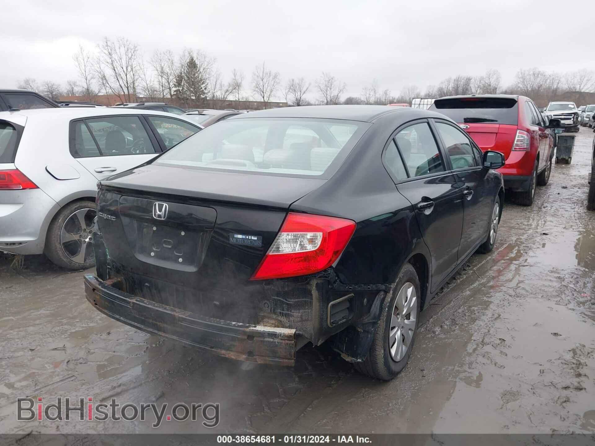 2012 HONDA CIVIC - VIN: 19XFB2F55CE037804 - Фото 4
