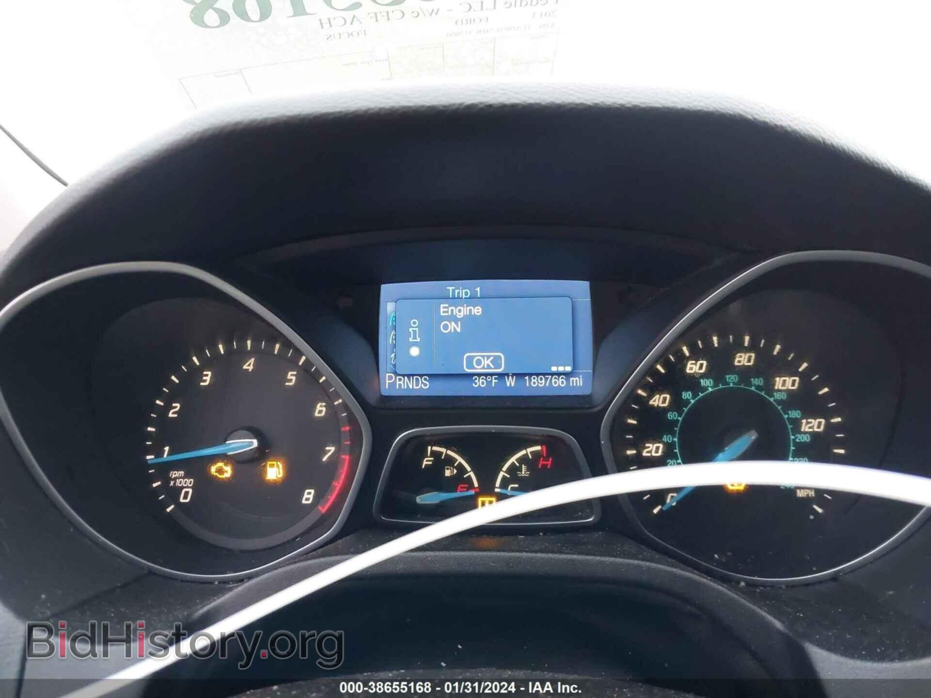 2013 FORD FOCUS - VIN: 1FADP3F24DL337000 - Фото 7