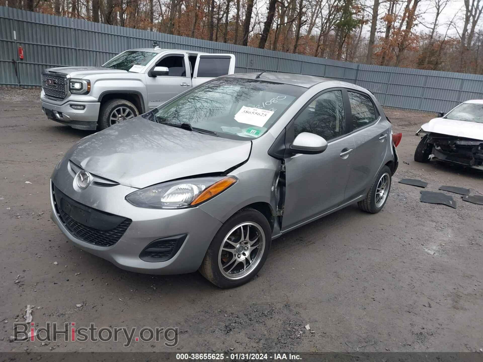 2012 MAZDA MAZDA2 - VIN: JM1DE1KZ2C0135635 - Фото 2