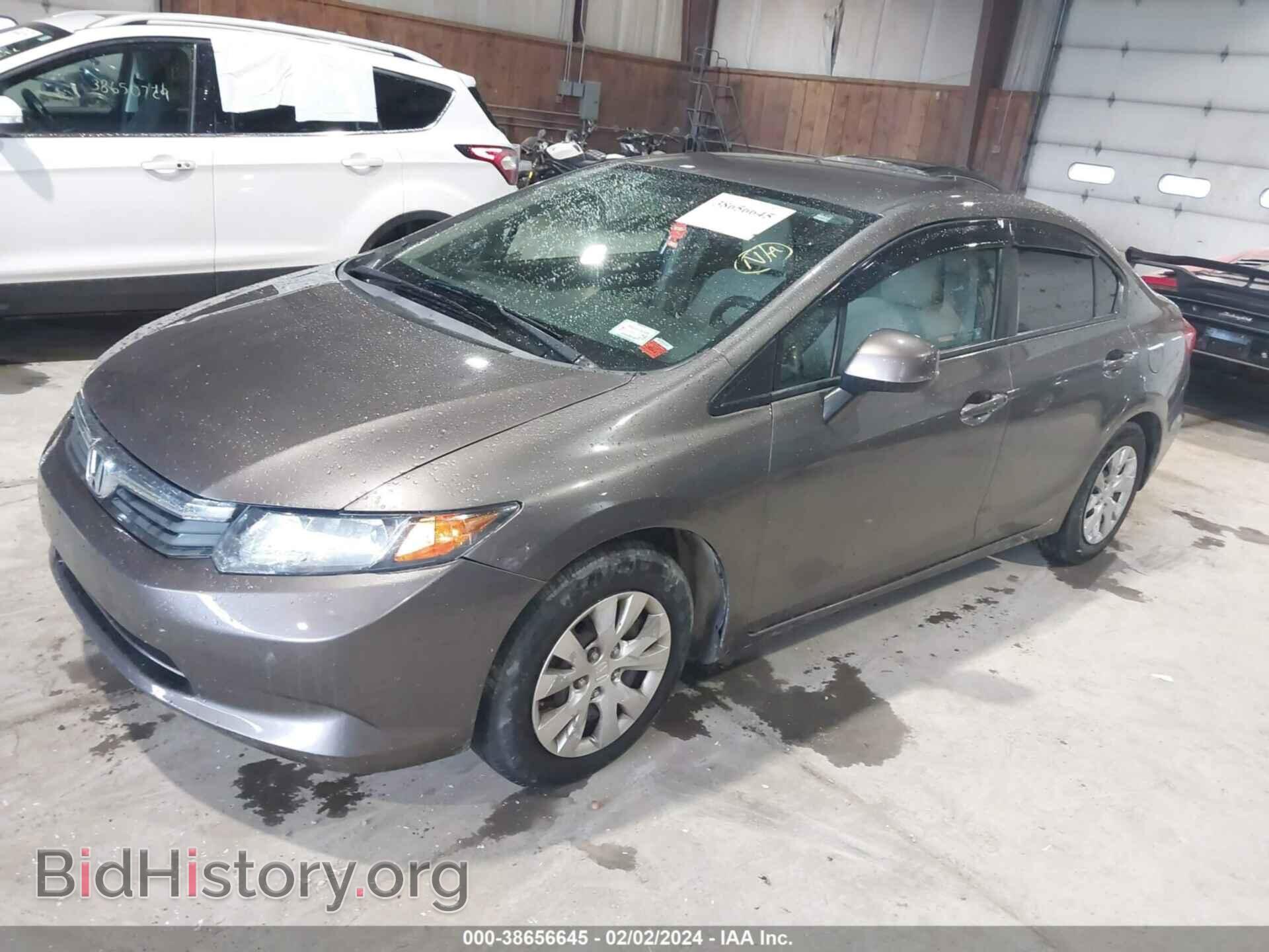 2012 HONDA CIVIC - VIN: 19XFB2F57CE310595 - Фото 2