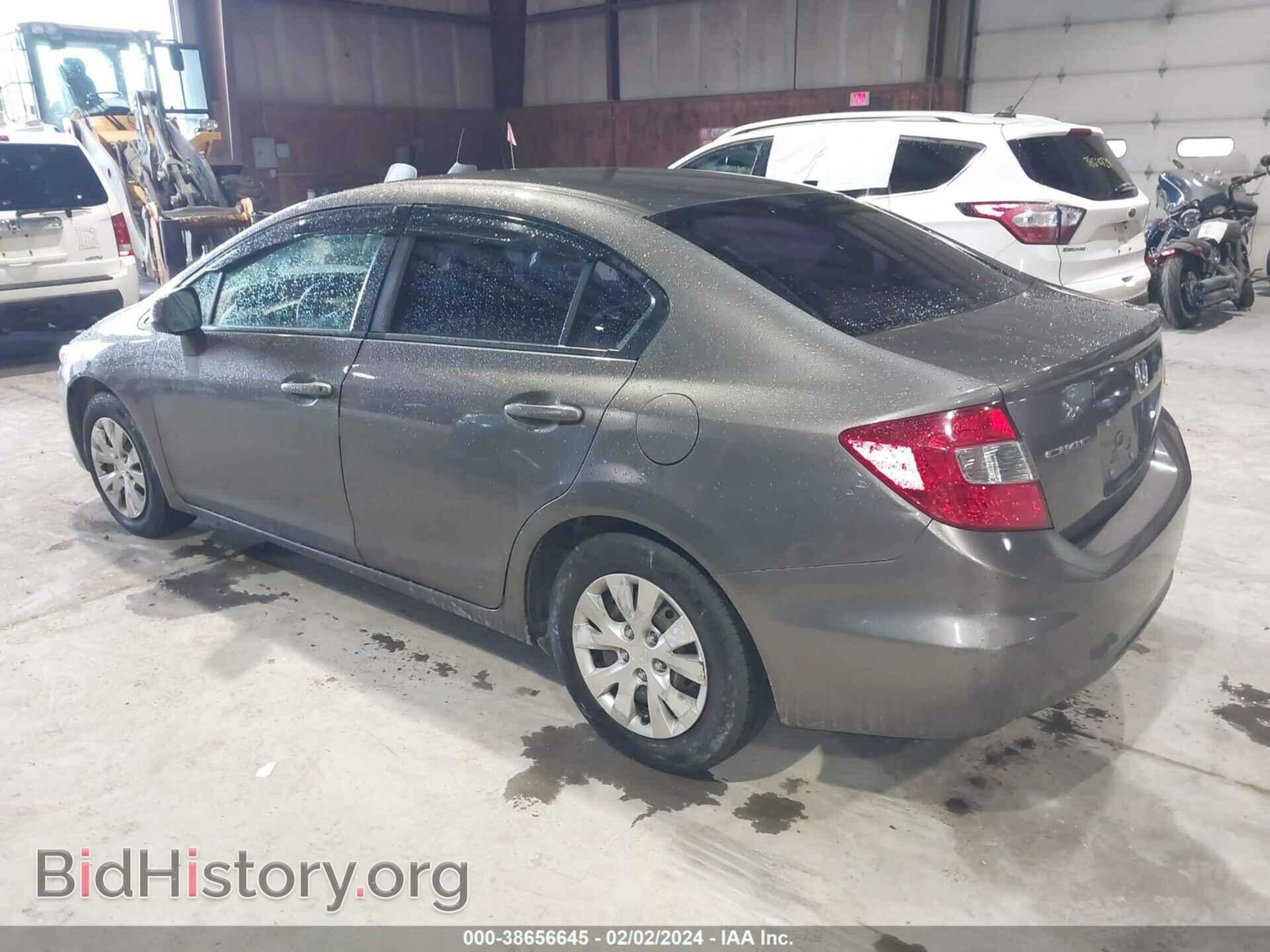 2012 HONDA CIVIC - VIN: 19XFB2F57CE310595 - Фото 3