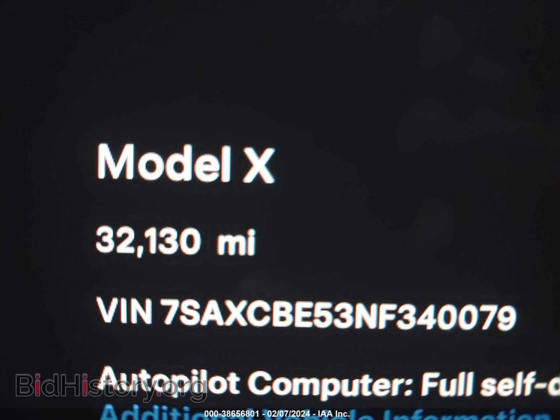 2022 TESLA MODEL X - VIN: 7SAXCBE53NF340079 - Фото 16