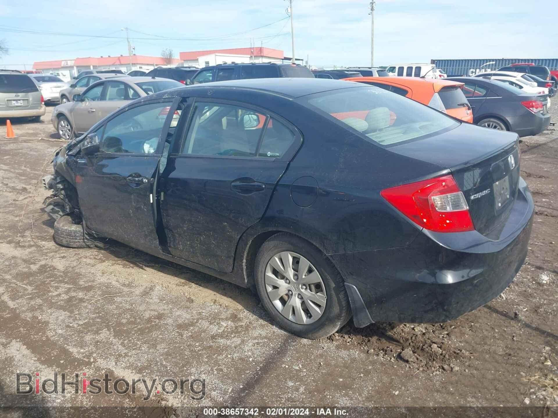2012 HONDA CIVIC - VIN: 19XFB2F51CE316229 - Фото 3