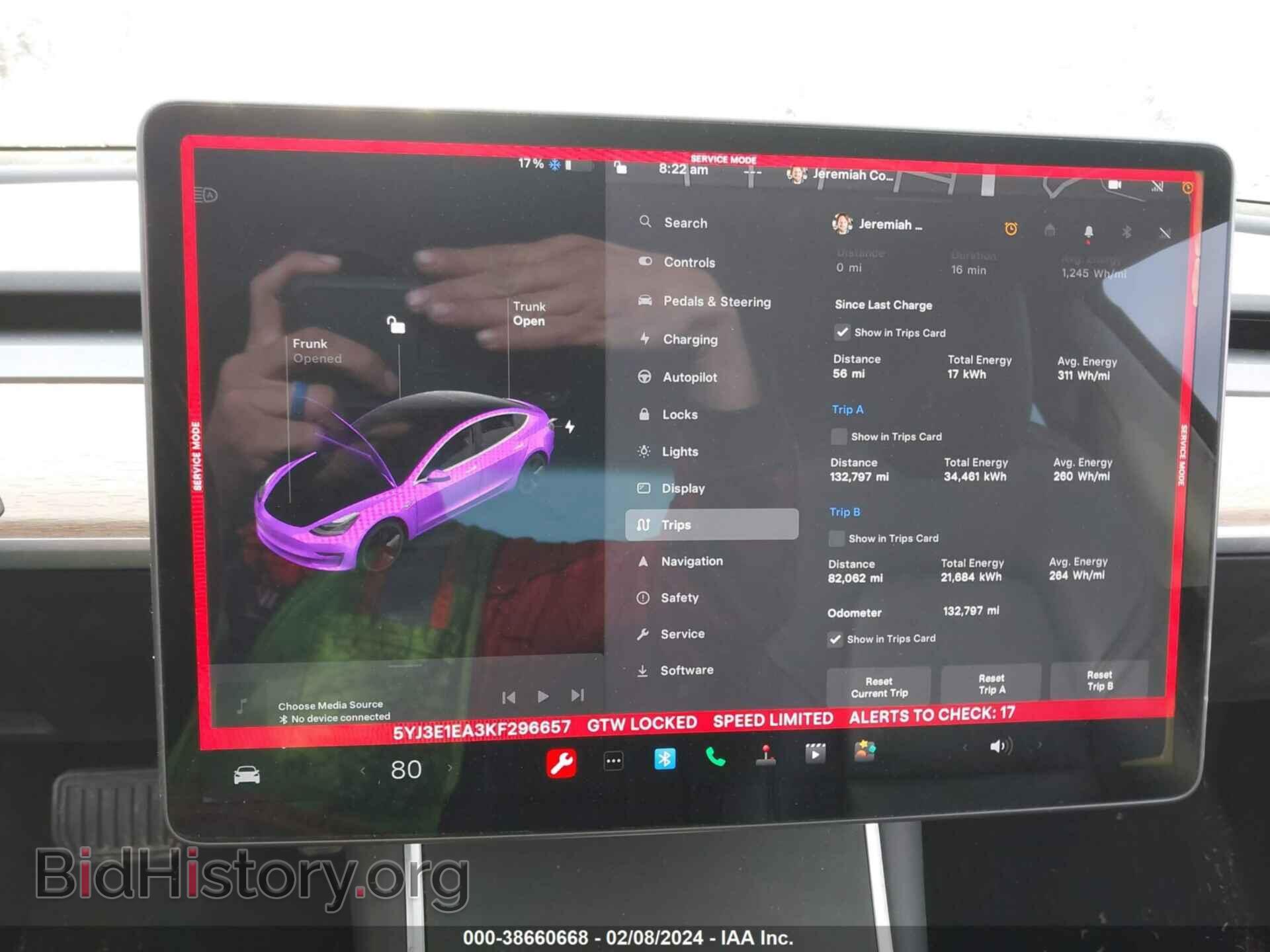 2019 TESLA MODEL 3 - VIN: 5YJ3E1EA3KF296657 - Фото 16