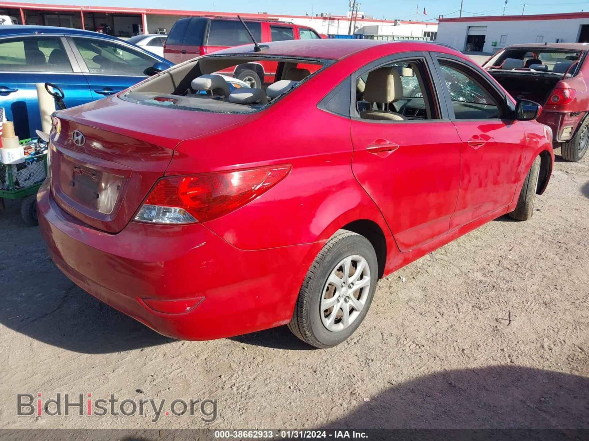 2013 HYUNDAI ACCENT - VIN: KMHCT4AE7DU445562 - Фото 4