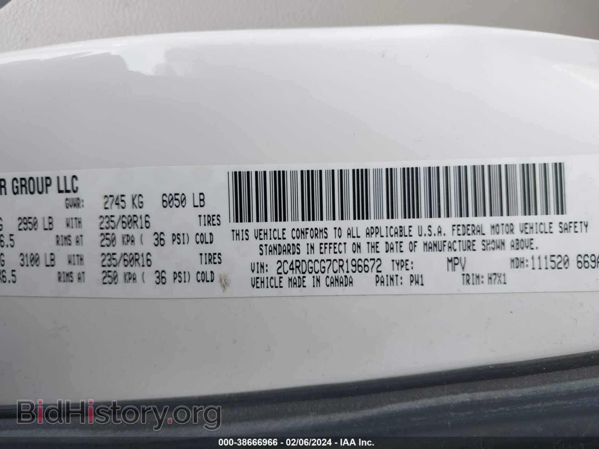2012 DODGE GRAND CARAVAN - VIN: 2C4RDGCG7CR196672 - Фото 9