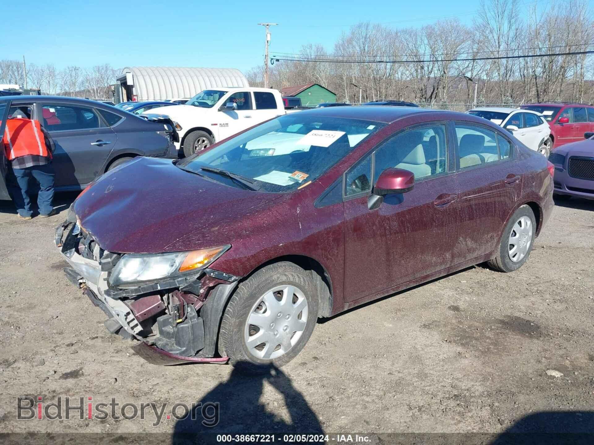 2012 HONDA CIVIC - VIN: 19XFB2F53CE351483 - Фото 2