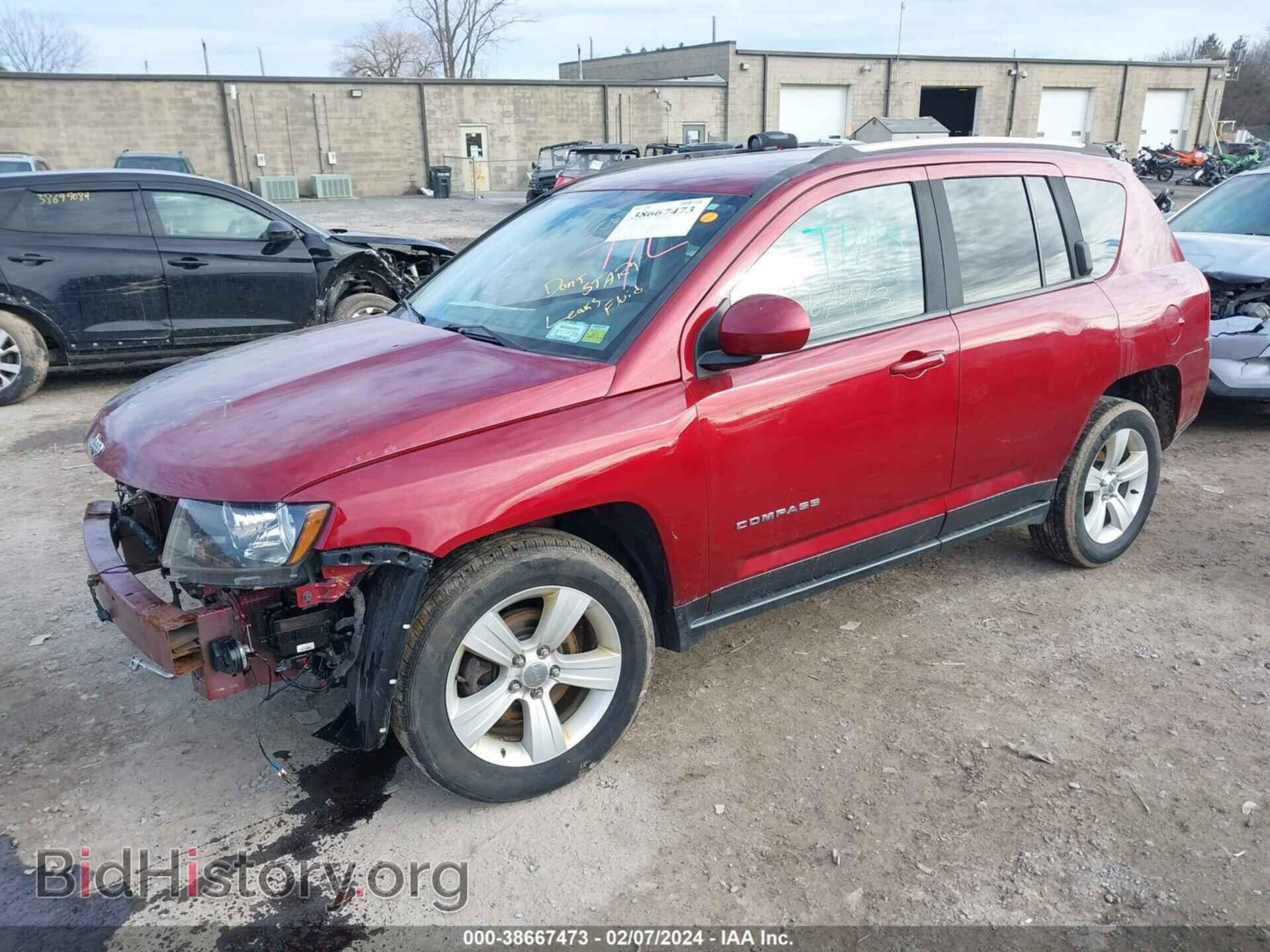 2016 JEEP COMPASS - VIN: 1C4NJDEB5GD752932 - Фото 2