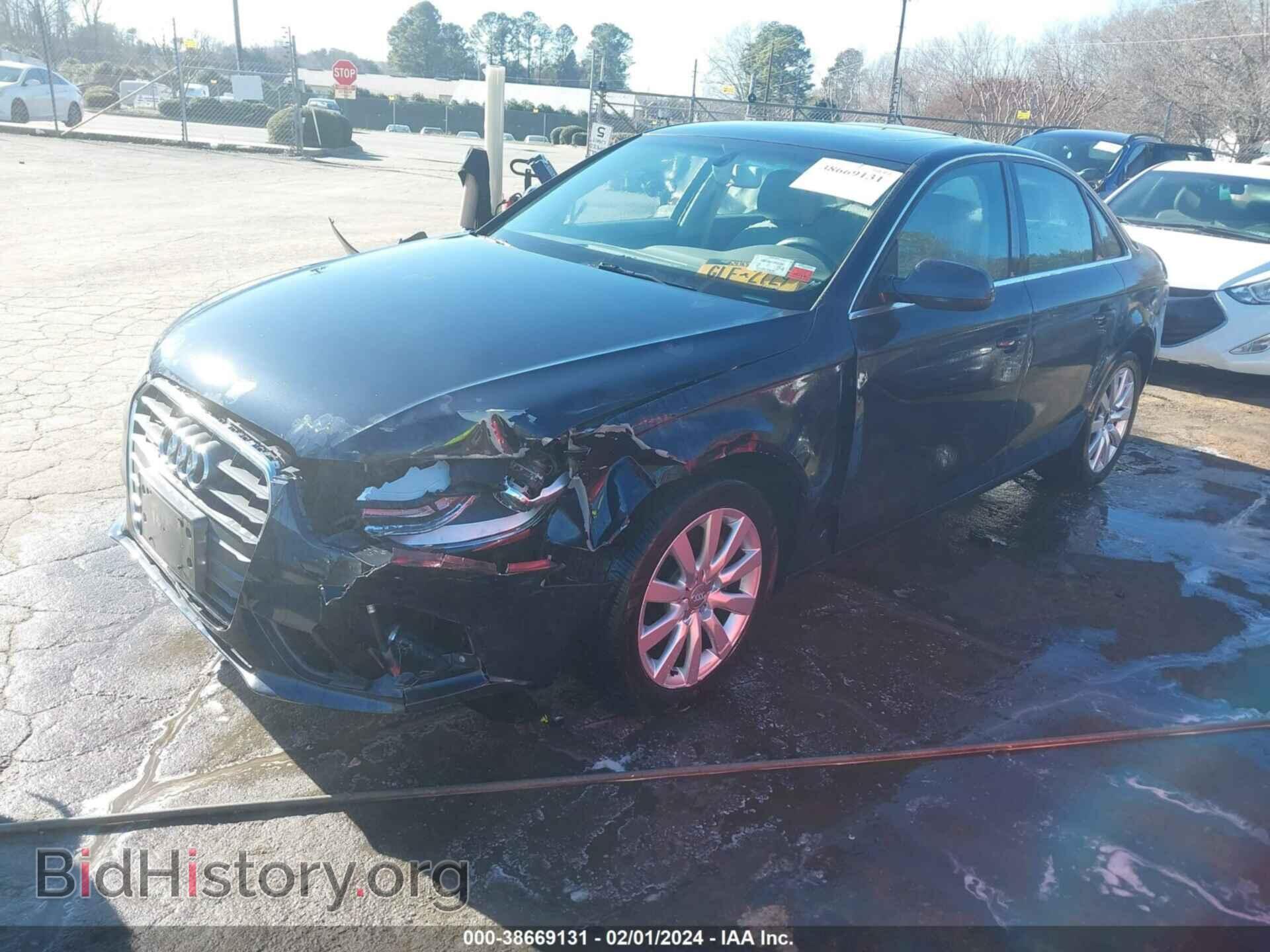 2013 AUDI A4 - VIN: WAUBFAFLXDN050733 - Фото 2