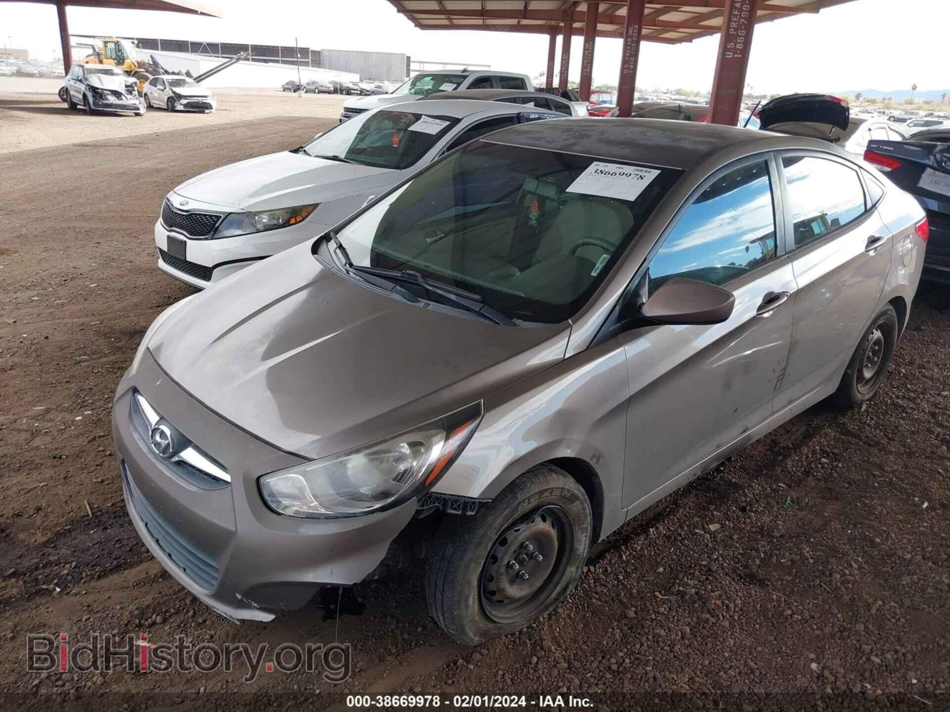 2014 HYUNDAI ACCENT - VIN: KMHCT4AE0EU653364 - Фото 2