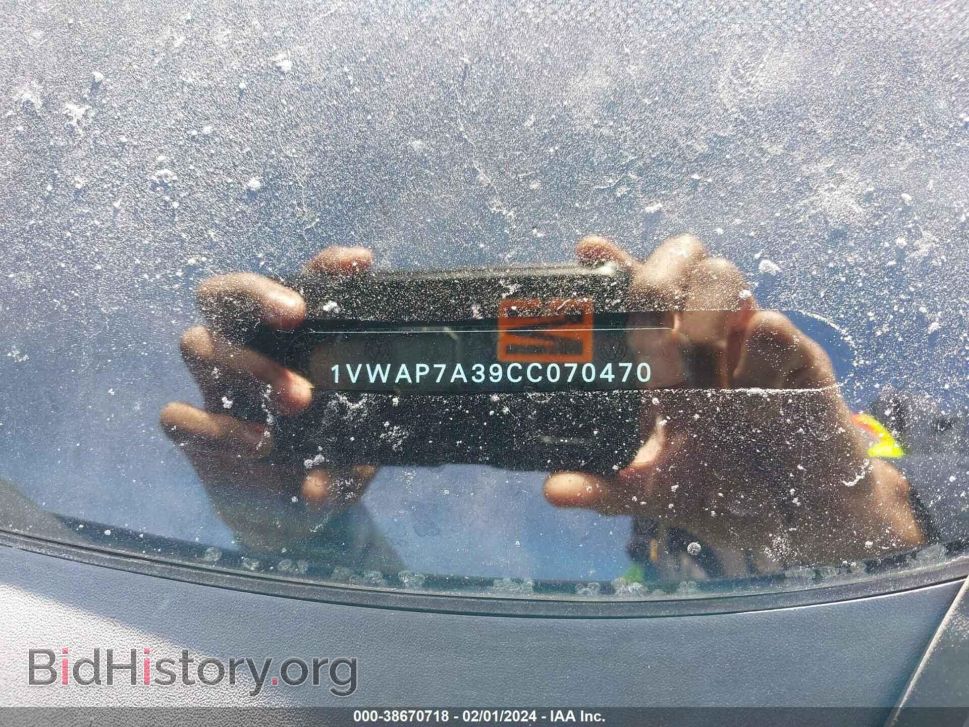 2012 VOLKSWAGEN PASSAT - VIN: 1VWAP7A39CC070470 - Фото 9