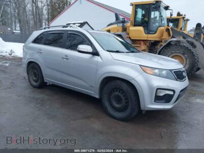 2012 Kia SORENTO SX V6, silver — VIN 5XYKWDA26CG189881, IAAI