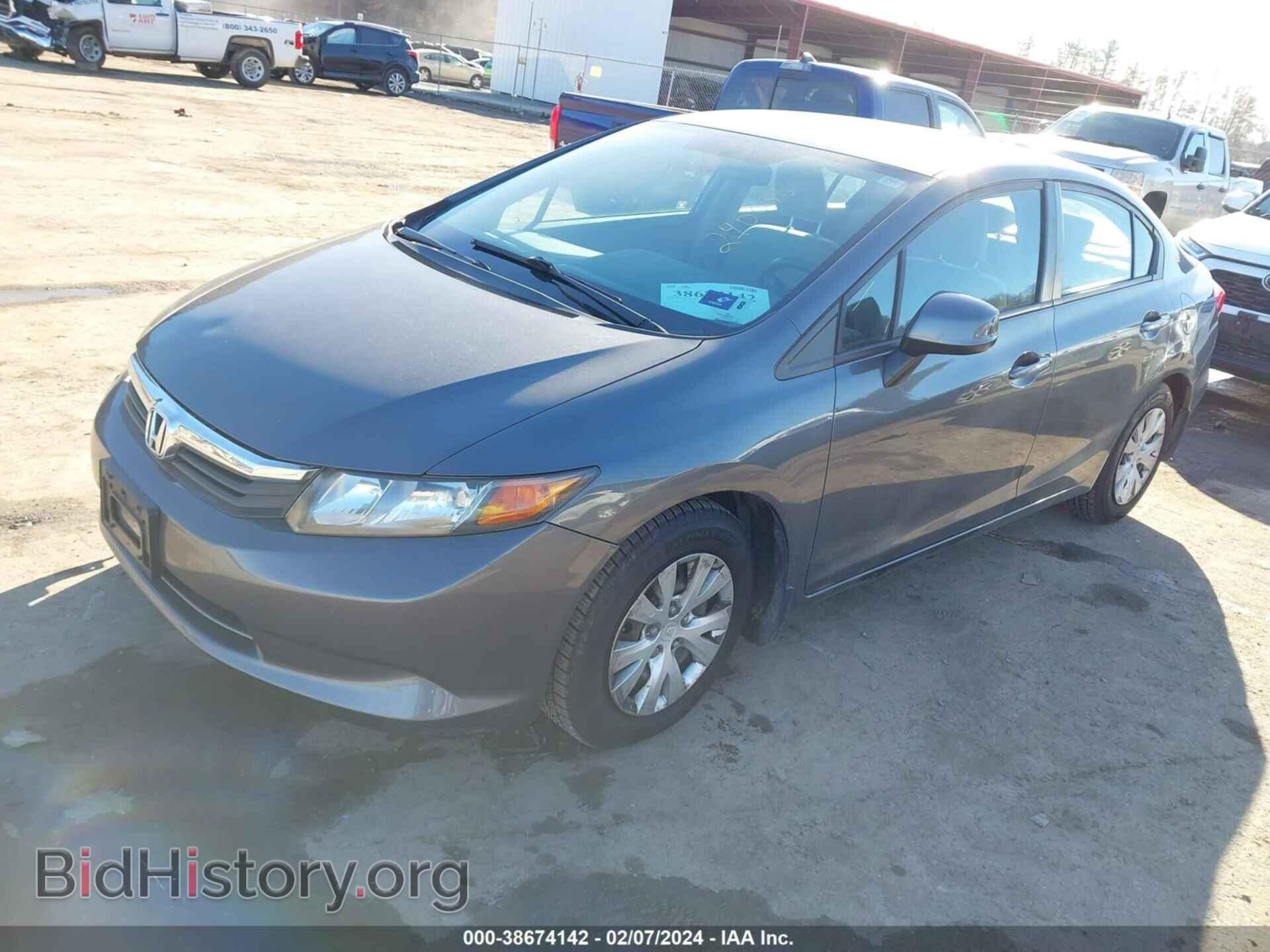 2012 HONDA CIVIC - VIN: 19XFB2F56CE094402 - Фото 2