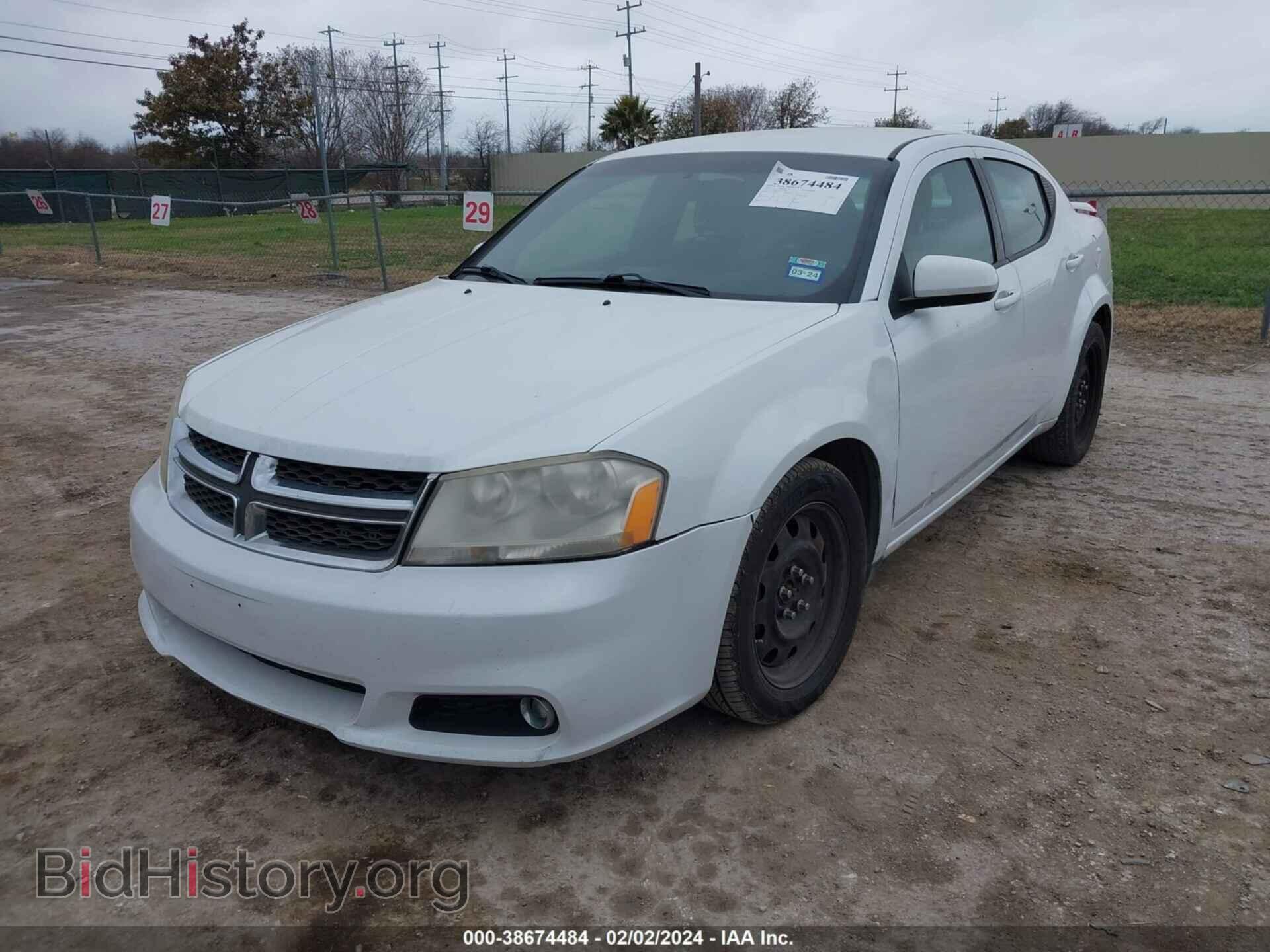 2012 DODGE AVENGER - VIN: 1C3CDZEG8CN329780 - Фото 2