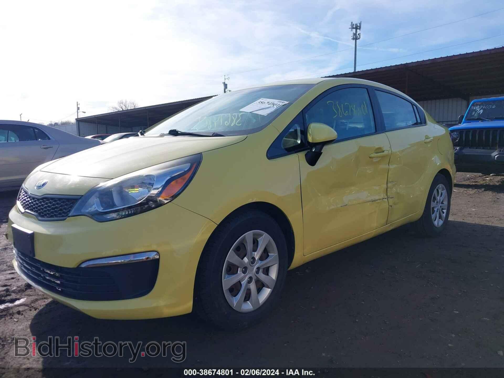 2016 KIA RIO - VIN: KNADM4A30G6572633 - Фото 2