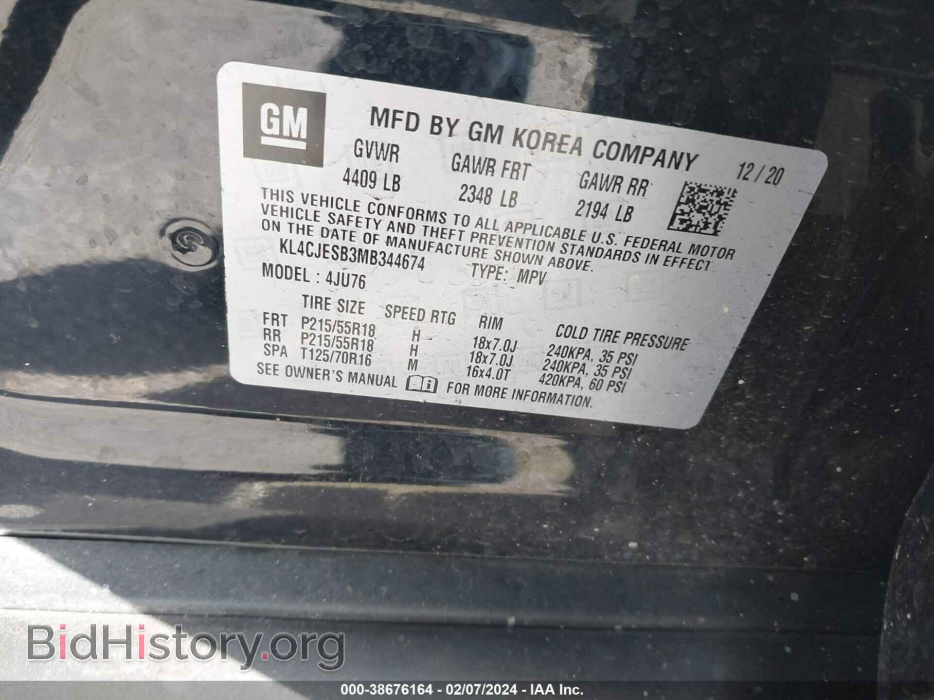 2021 BUICK ENCORE - VIN: KL4CJESB3MB344674 - Photo 9
