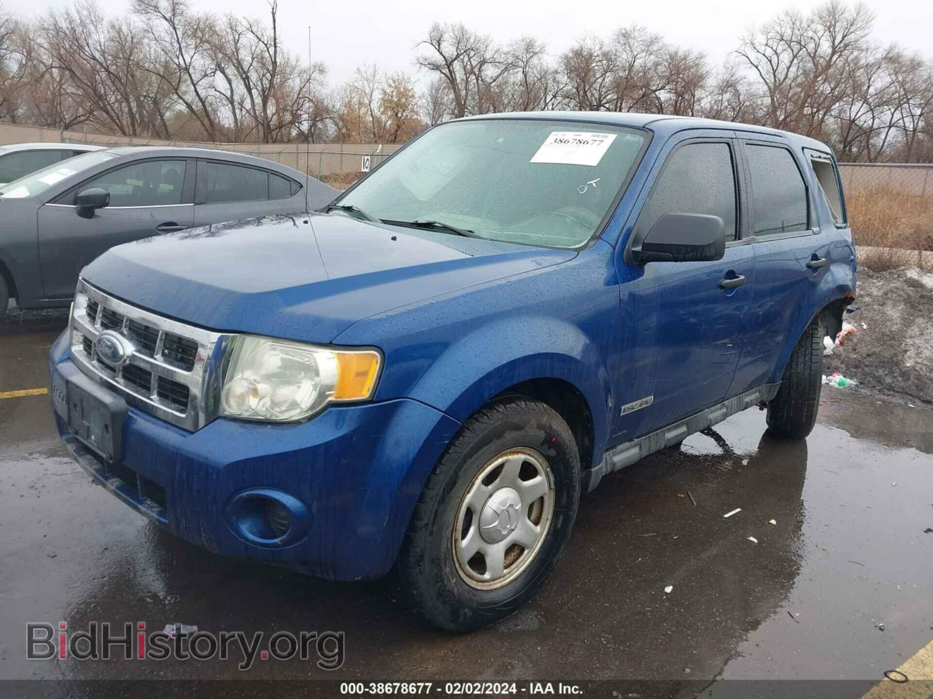 2008 FORD ESCAPE - VIN: 1FMCU92Z78KB83314 - Фото 2