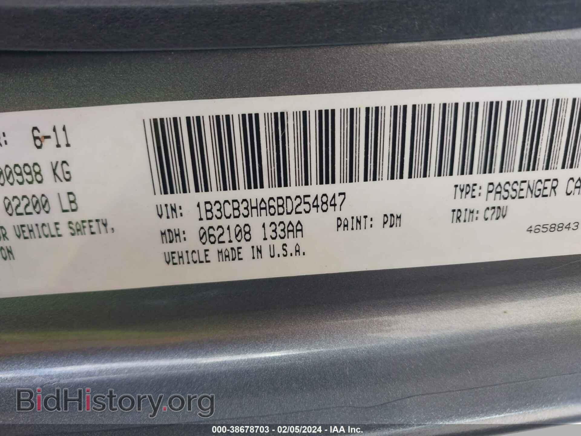 2011 DODGE CALIBER - VIN: 1B3CB3HA6BD254847 - Photo 9