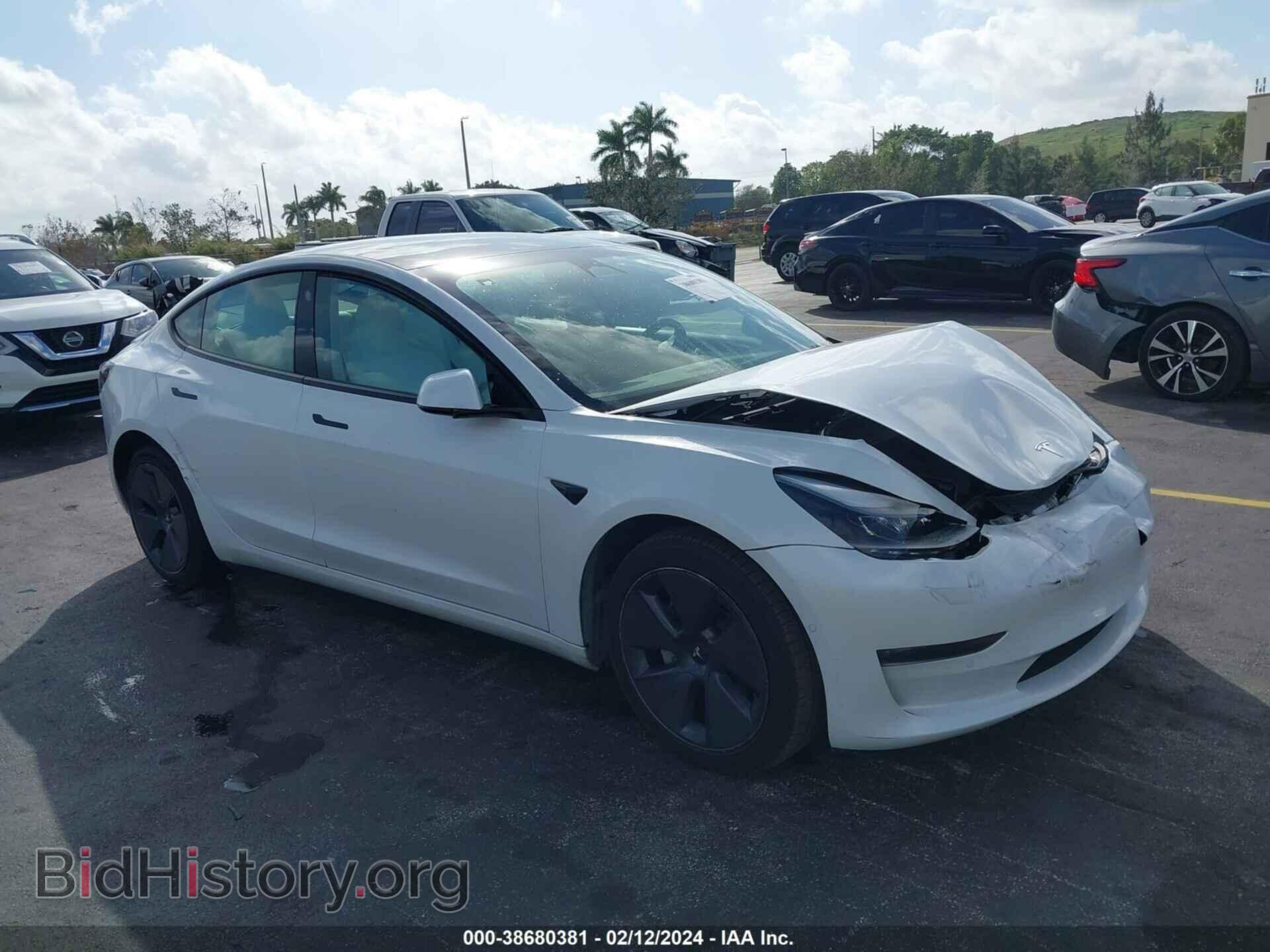 Photo 5YJ3E1EB0NF166736 - TESLA MODEL 3 2022