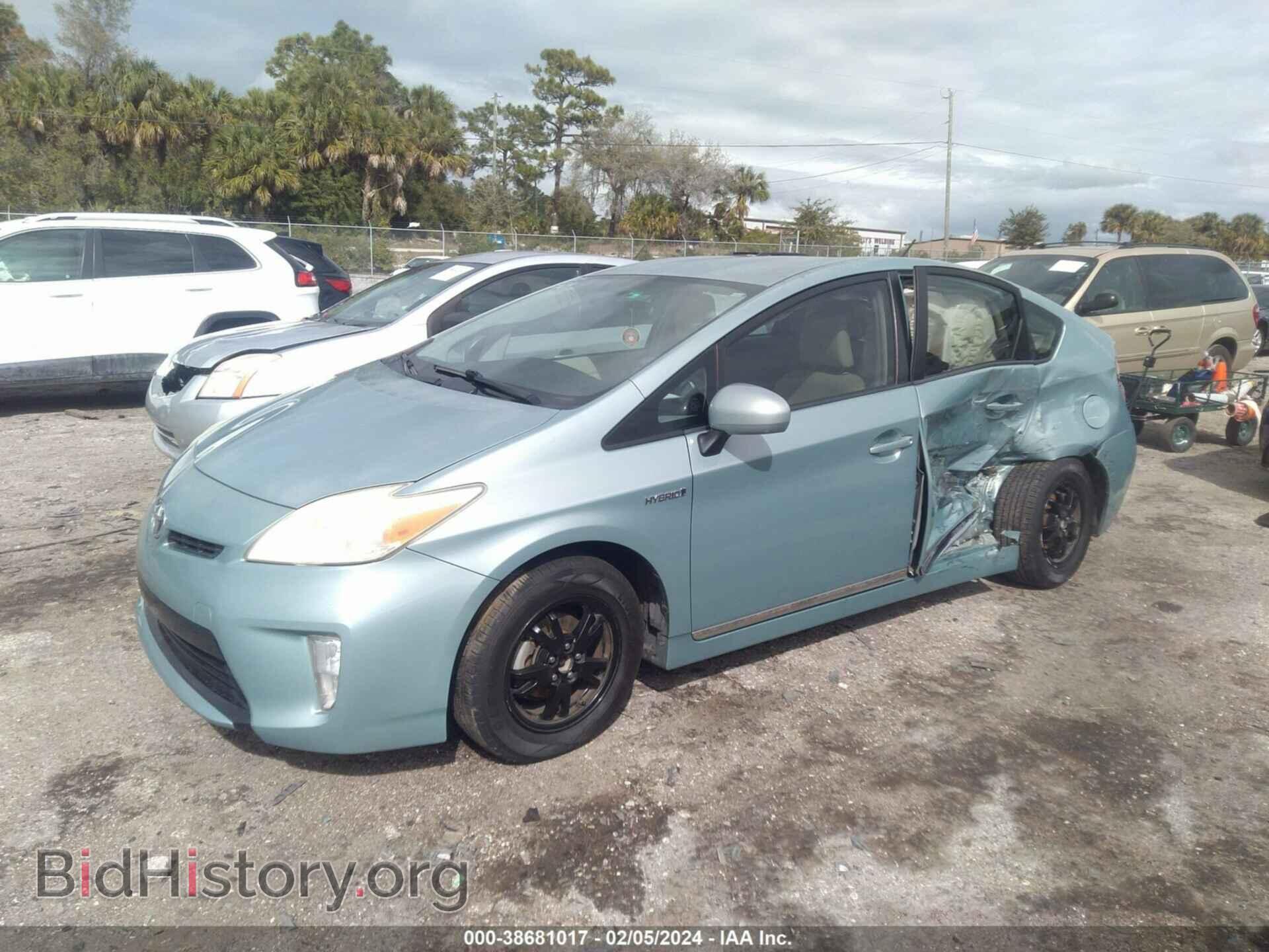 2012 TOYOTA PRIUS - VIN: JTDKN3DU1C5381020 - Фото 2