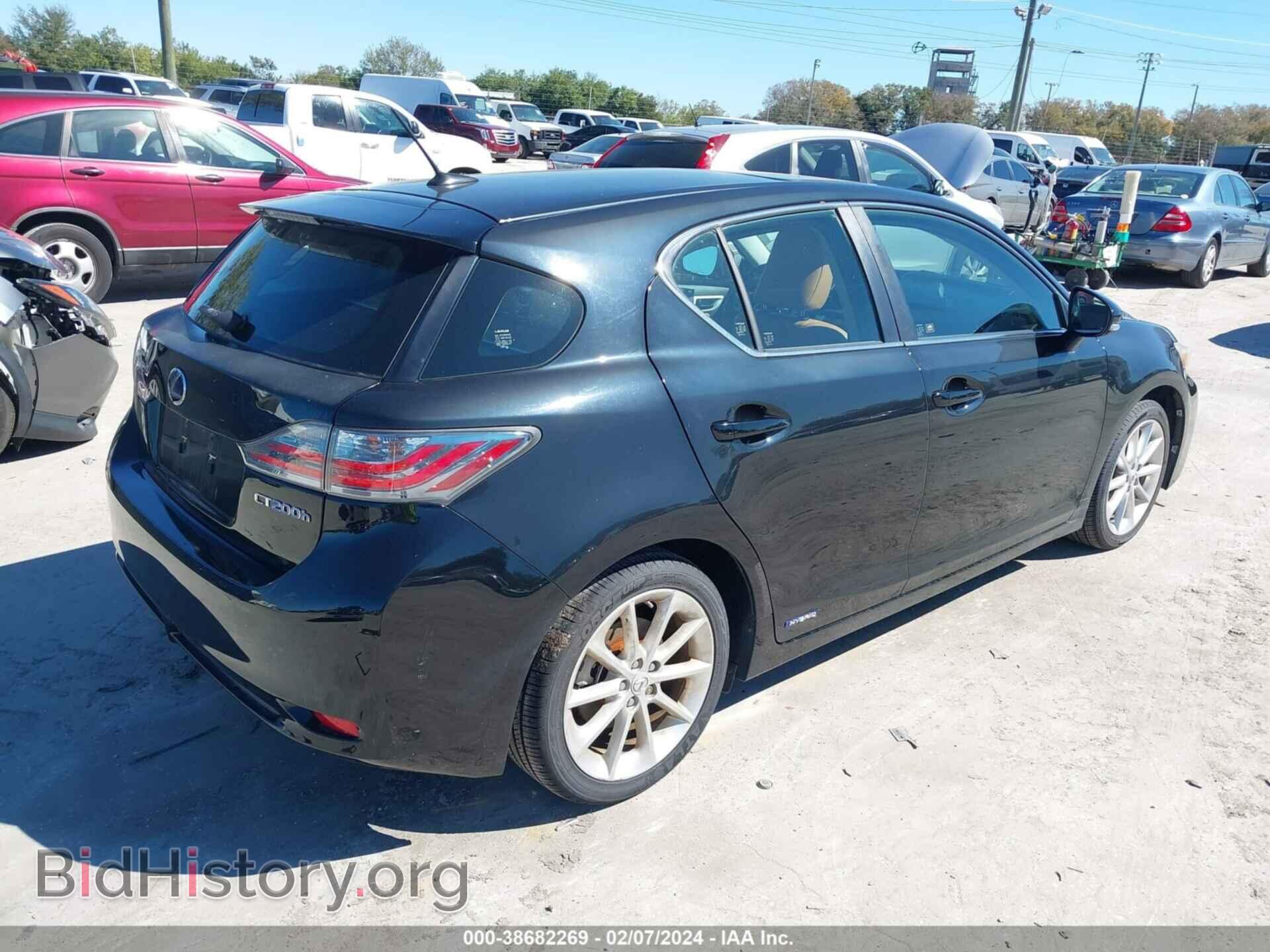 2011 LEXUS CT 200H - VIN: JTHKD5BH9B2004602 - Фото 4