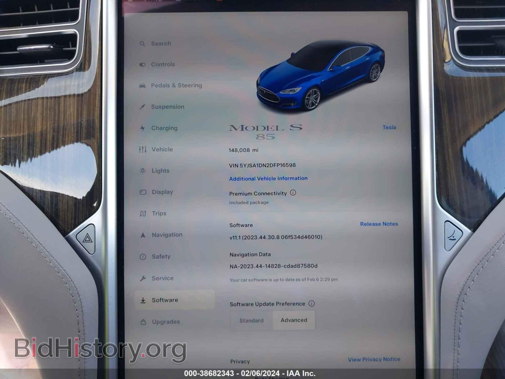 2013 TESLA MODEL S - VIN: 5YJSA1DN2DFP16598 - Photo 7