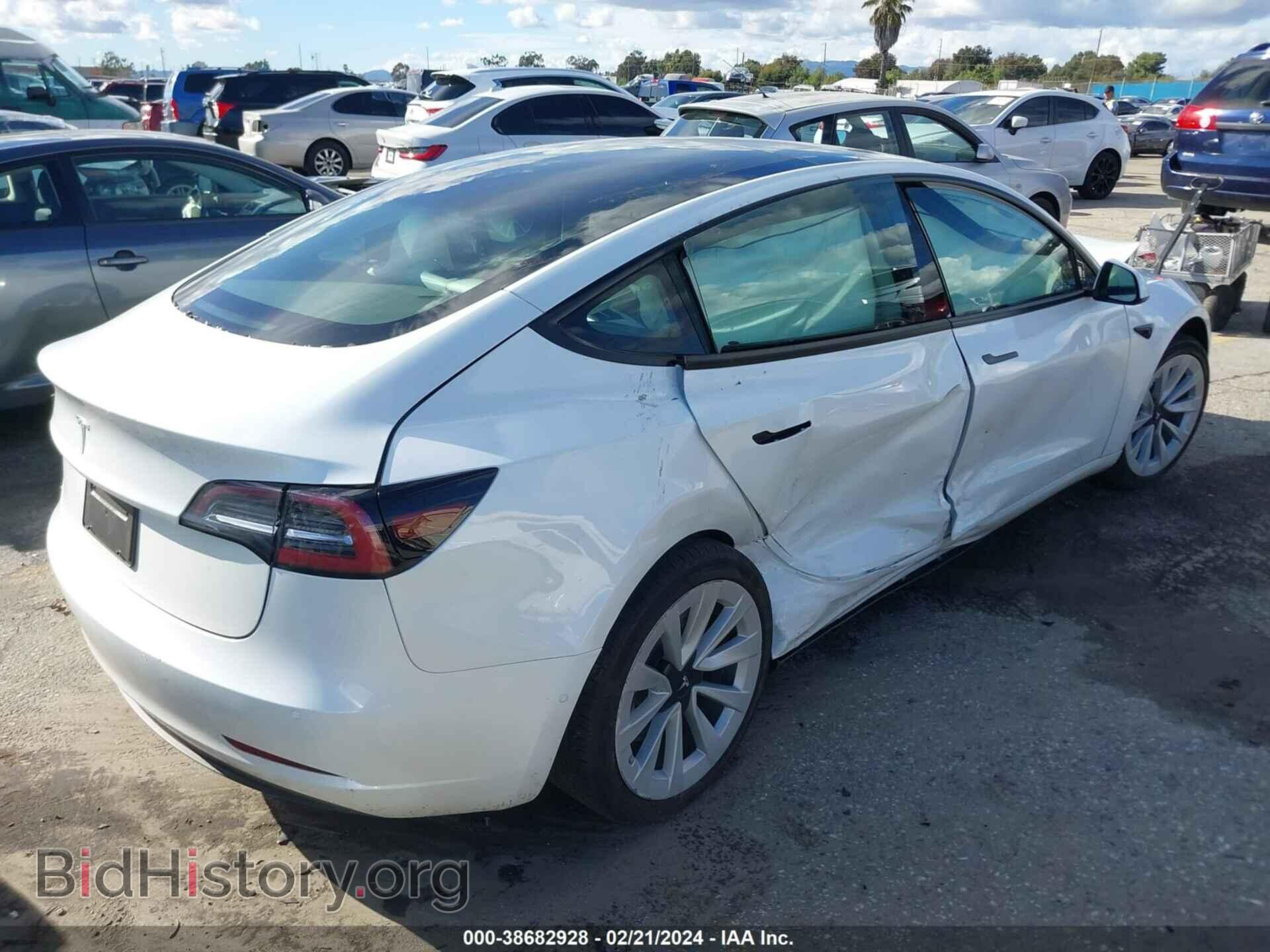 2022 TESLA MODEL 3 - VIN: 5YJ3E1EA1NF372882 - Photo 4
