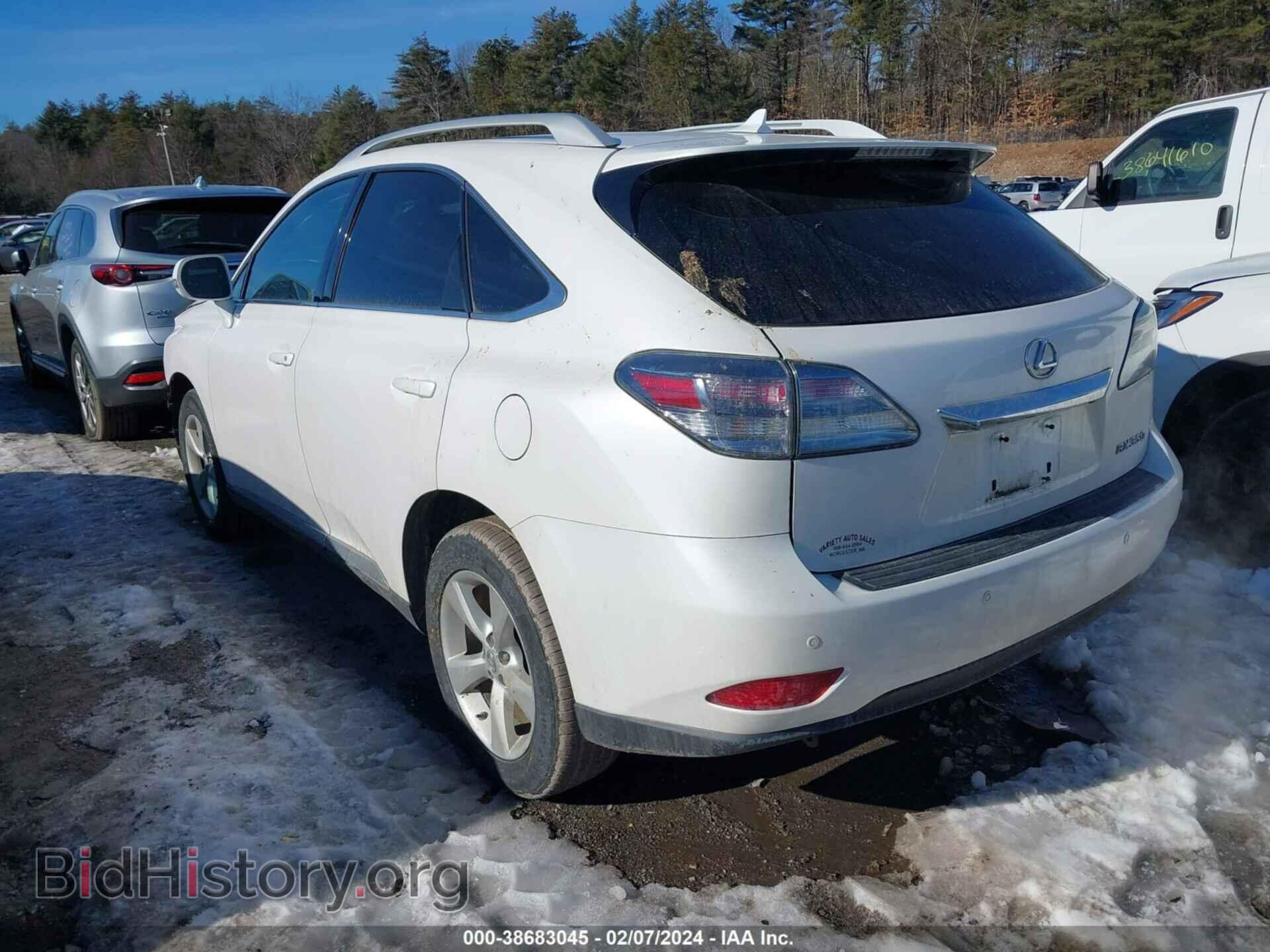 2012 LEXUS RX 350 - VIN: 2T2BK1BA9CC129259 - Фото 3