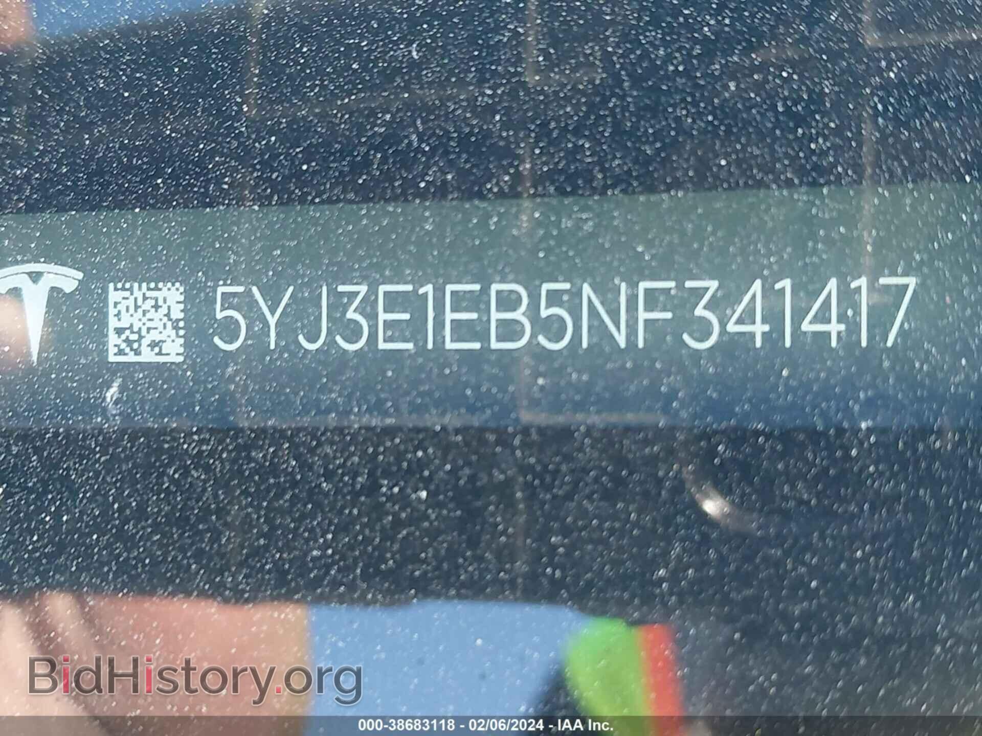 2022 TESLA MODEL 3 - VIN: 5YJ3E1EB5NF341417 - Фото 9