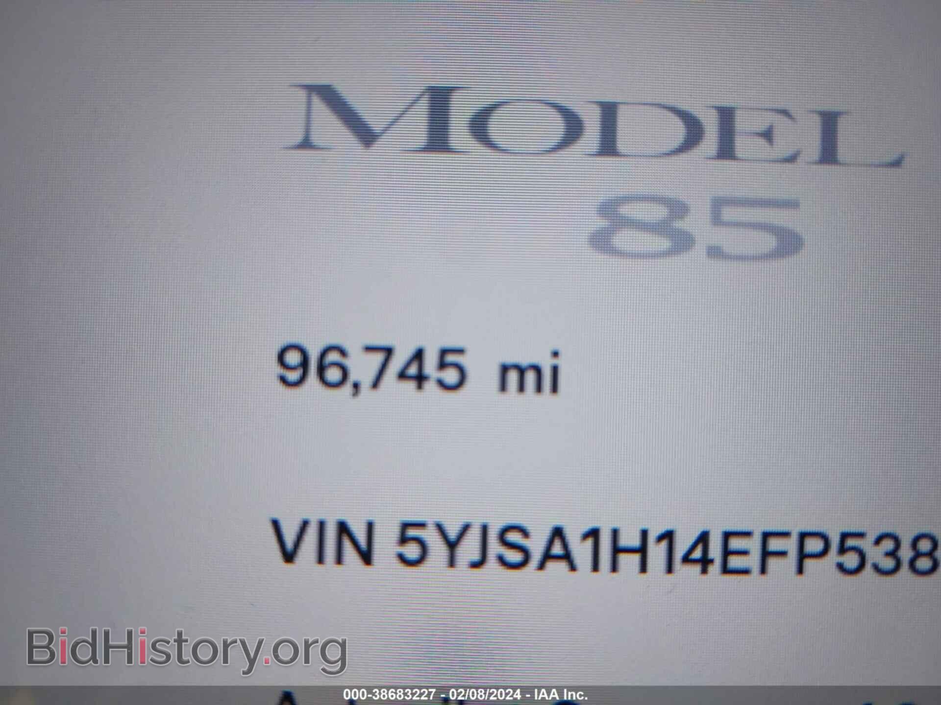 2014 TESLA MODEL S - VIN: 5YJSA1H14EFP53810 - Photo 7