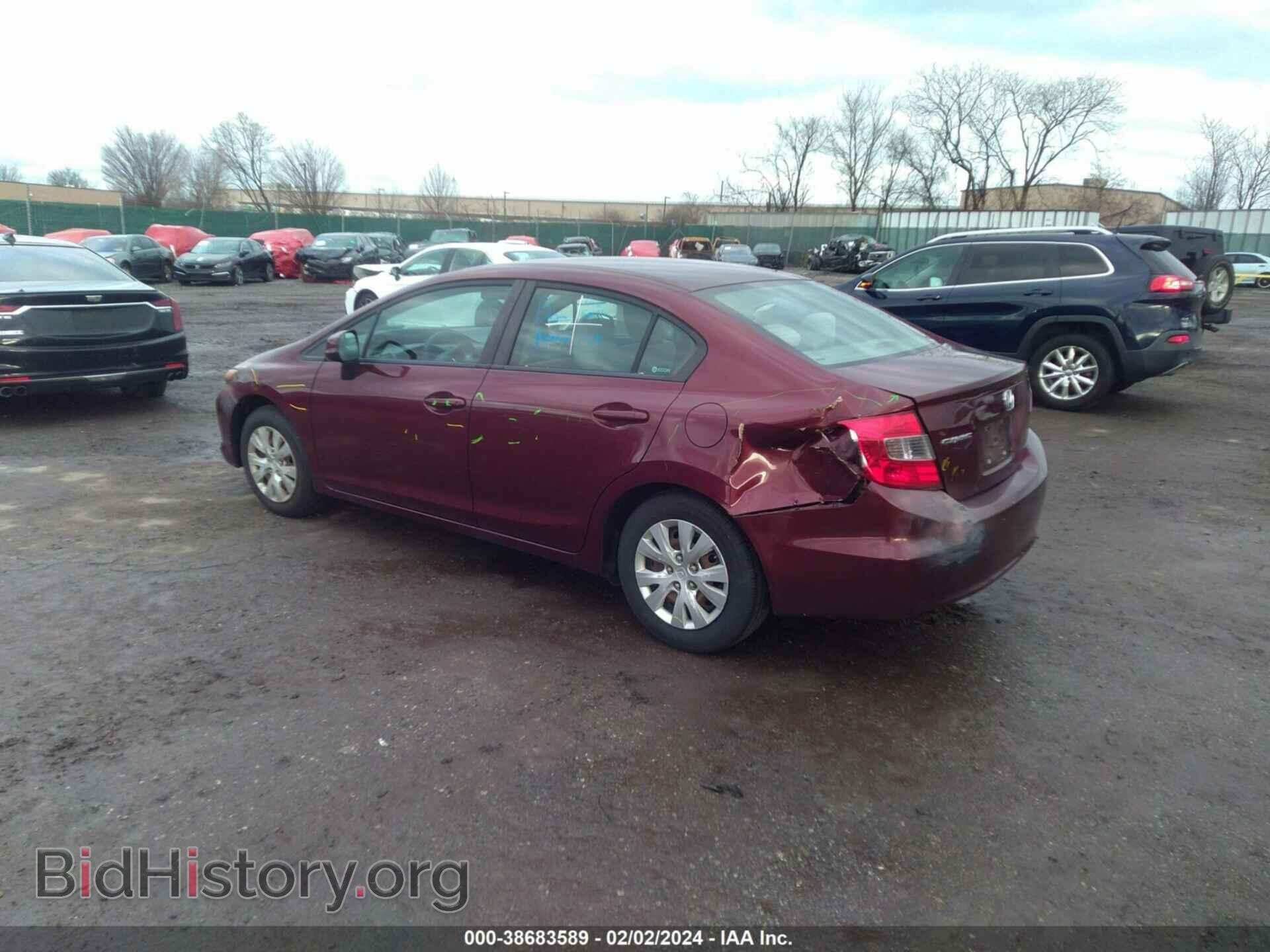 2012 HONDA CIVIC - VIN: 2HGFB2F53CH531553 - Фото 3