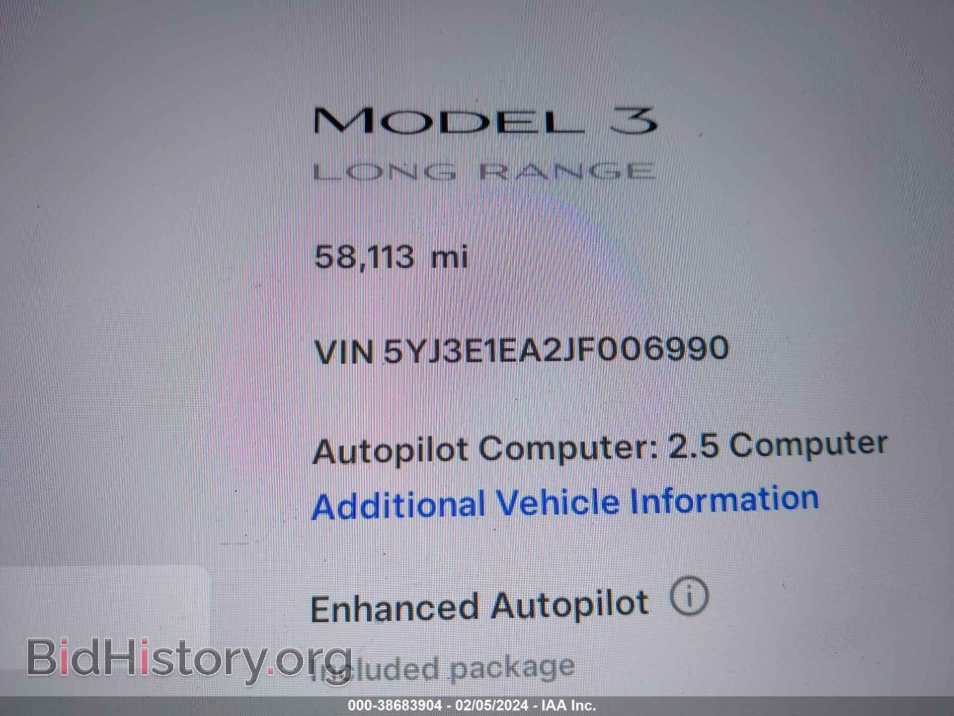2018 TESLA MODEL 3 - VIN: 5YJ3E1EA2JF006990 - Фото 7