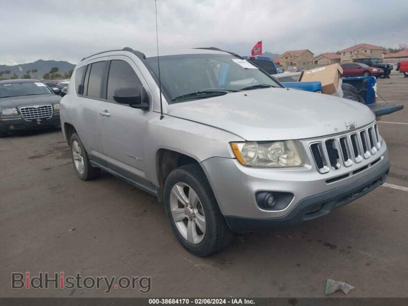 2012 Jeep COMPASS Latitude (VIN 1C4NJDEB0CD616069) — фото 1 из 11, IAAI, повреждение: передняя часть