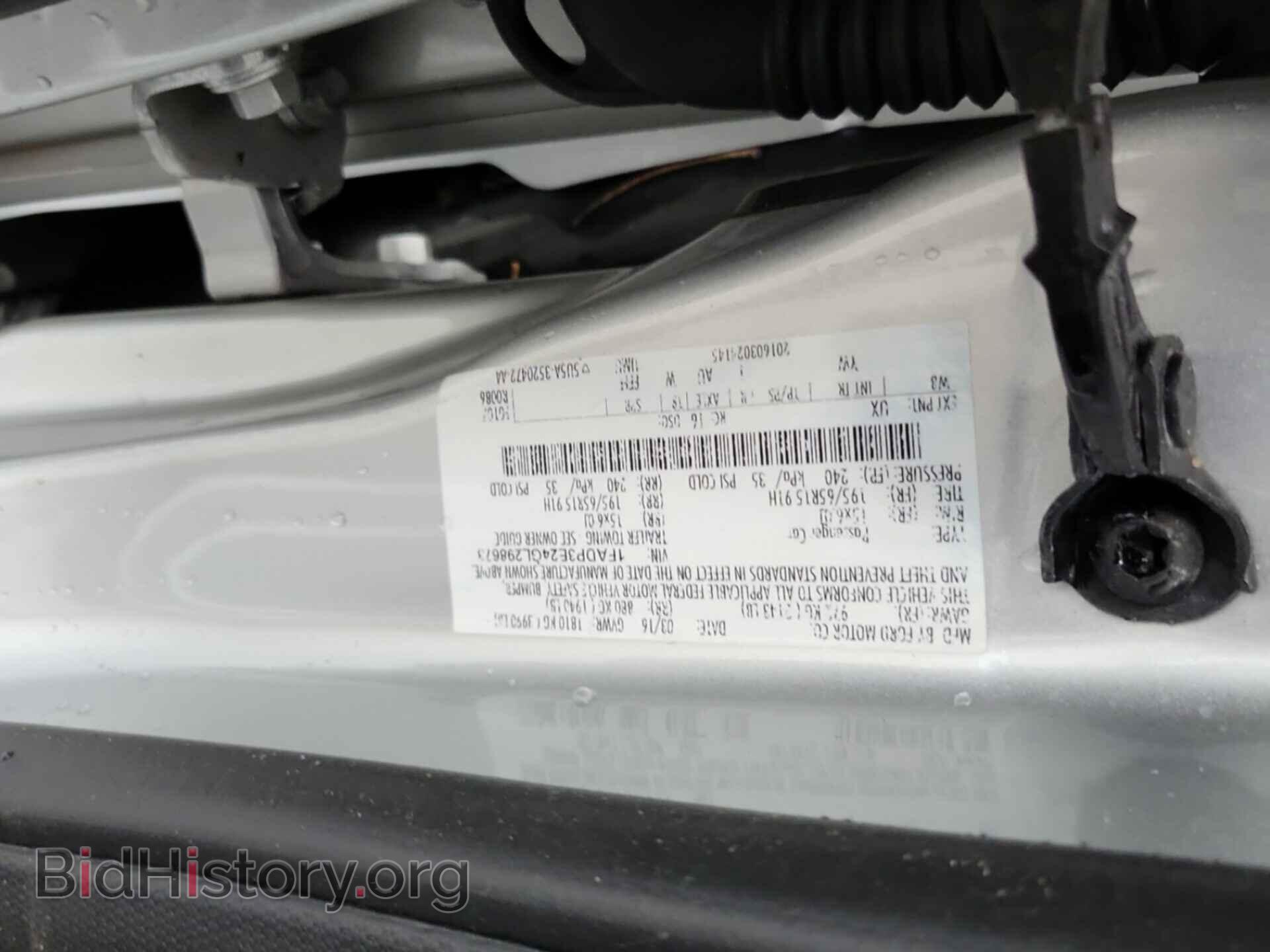 2016 FORD FOCUS - VIN: 1FADP3E24GL298673 - Photo 2